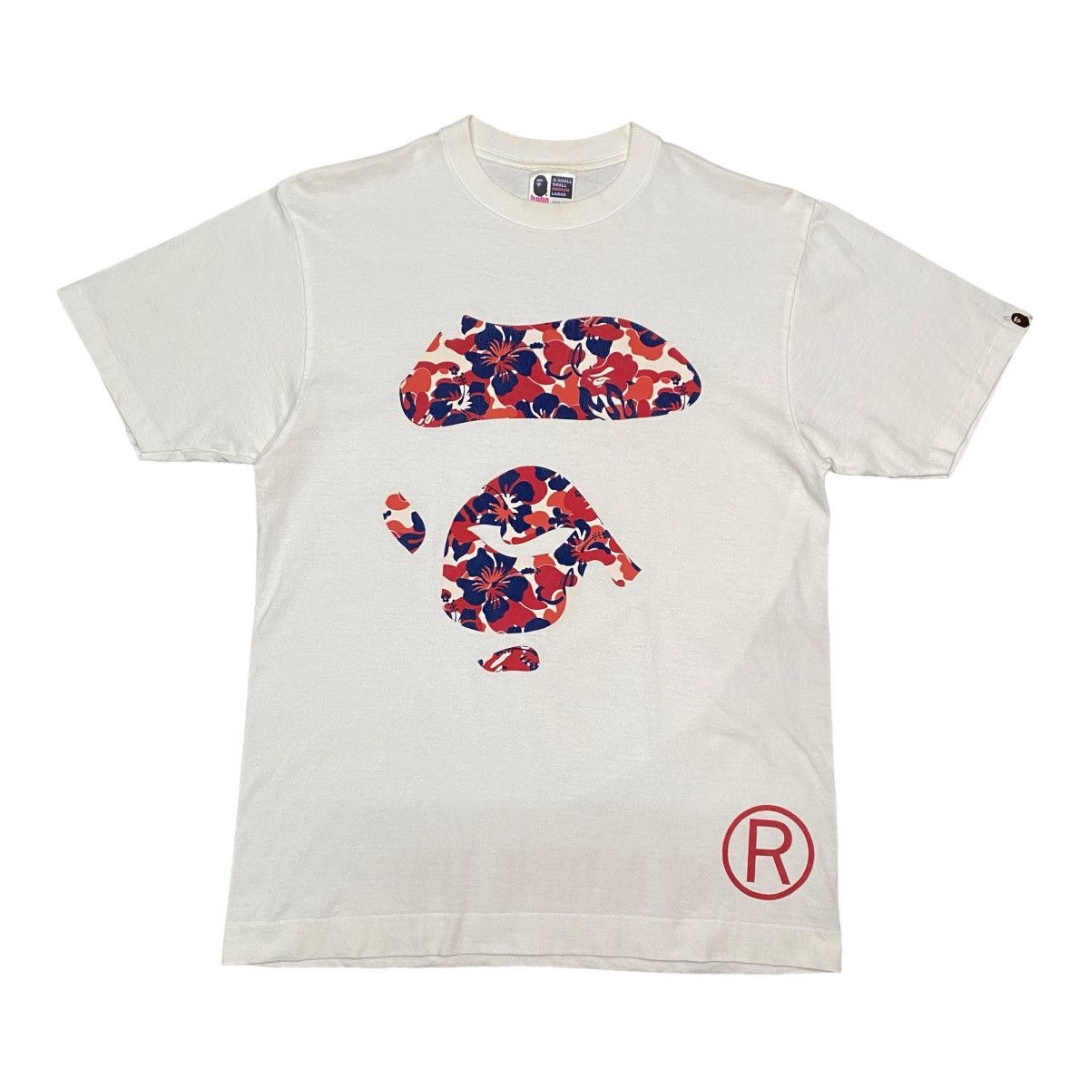 Bape × Vintage Hibiscus Camo Ape Face Tee Size US M / EU 48-50 / 2 - 1 Thumbnail