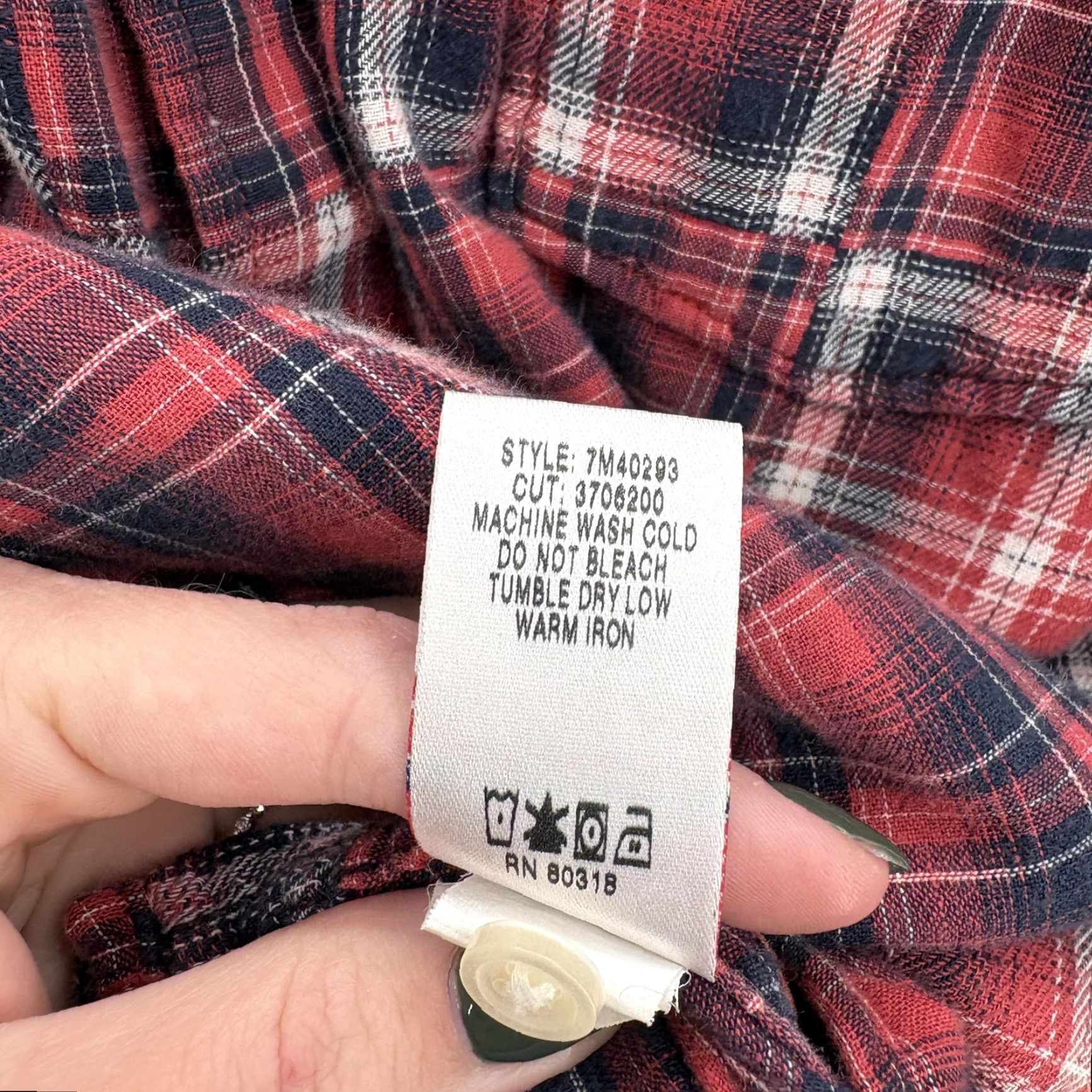Lucky Brand Lucky Brand Shirt Mens M Red Plaid Western Pearl Snap Button Flannel Rodeo Shirt Size US M / EU 48-50 / 2 - 7 Thumbnail
