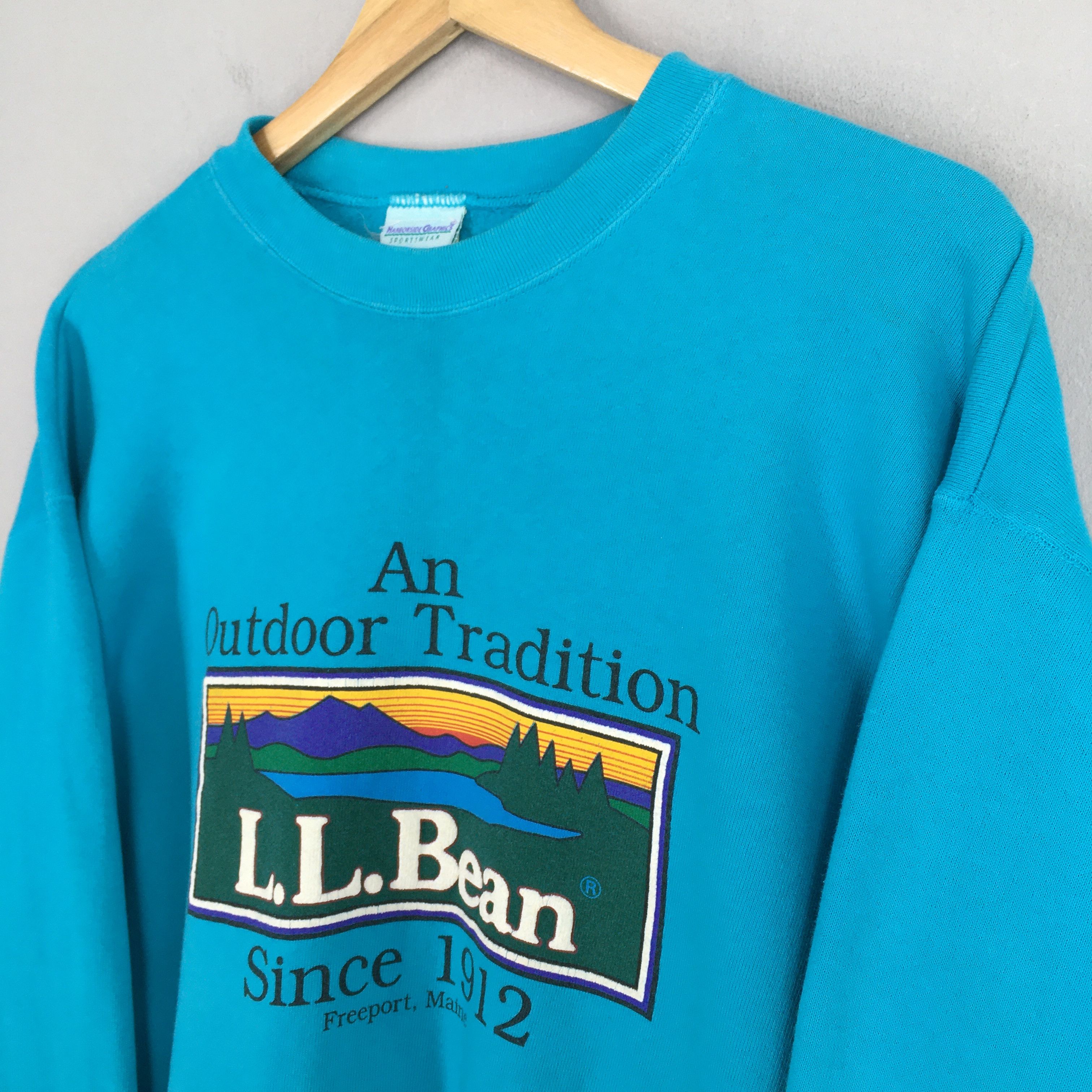 L.L. Bean × Vintage Vintage LL Bean Blue Sweatshirt Medium Size US M / EU 48-50 / 2 - 3 Thumbnail