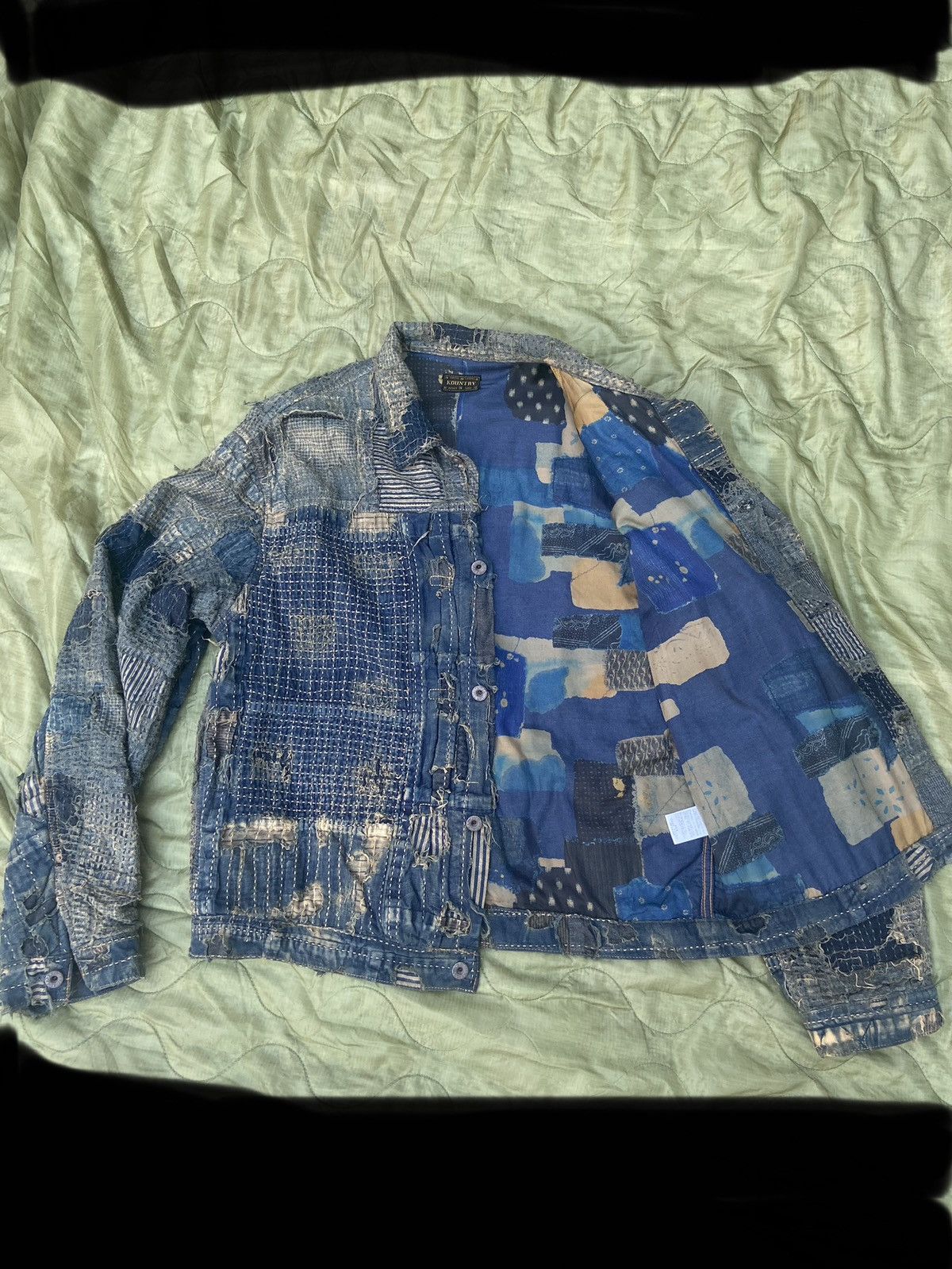 image of Kapital Boro 1St Denim Jacket, Men's (Size XL)