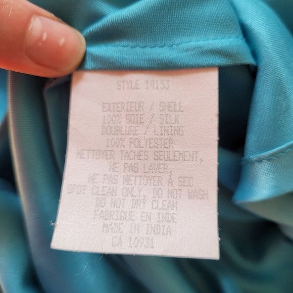 Vintage Vintage Scala Blue Sequin 100% Silk Cocktail Dress - Xs Size XS / US 0-2 / IT 36-38 - 5 Thumbnail