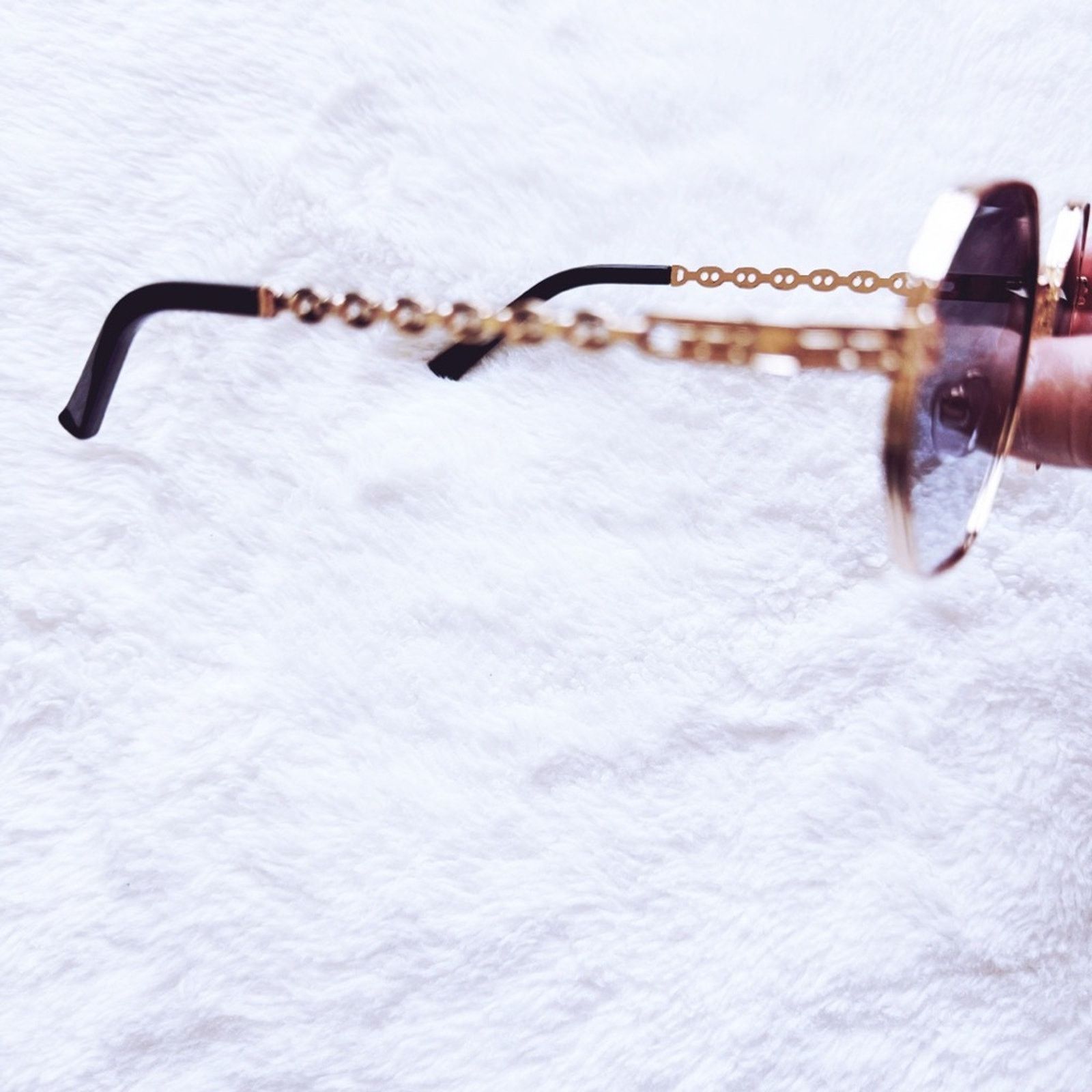 Other Phoebe Blue & Clear Geometric Sunglasses Size ONE SIZE - 8 Thumbnail