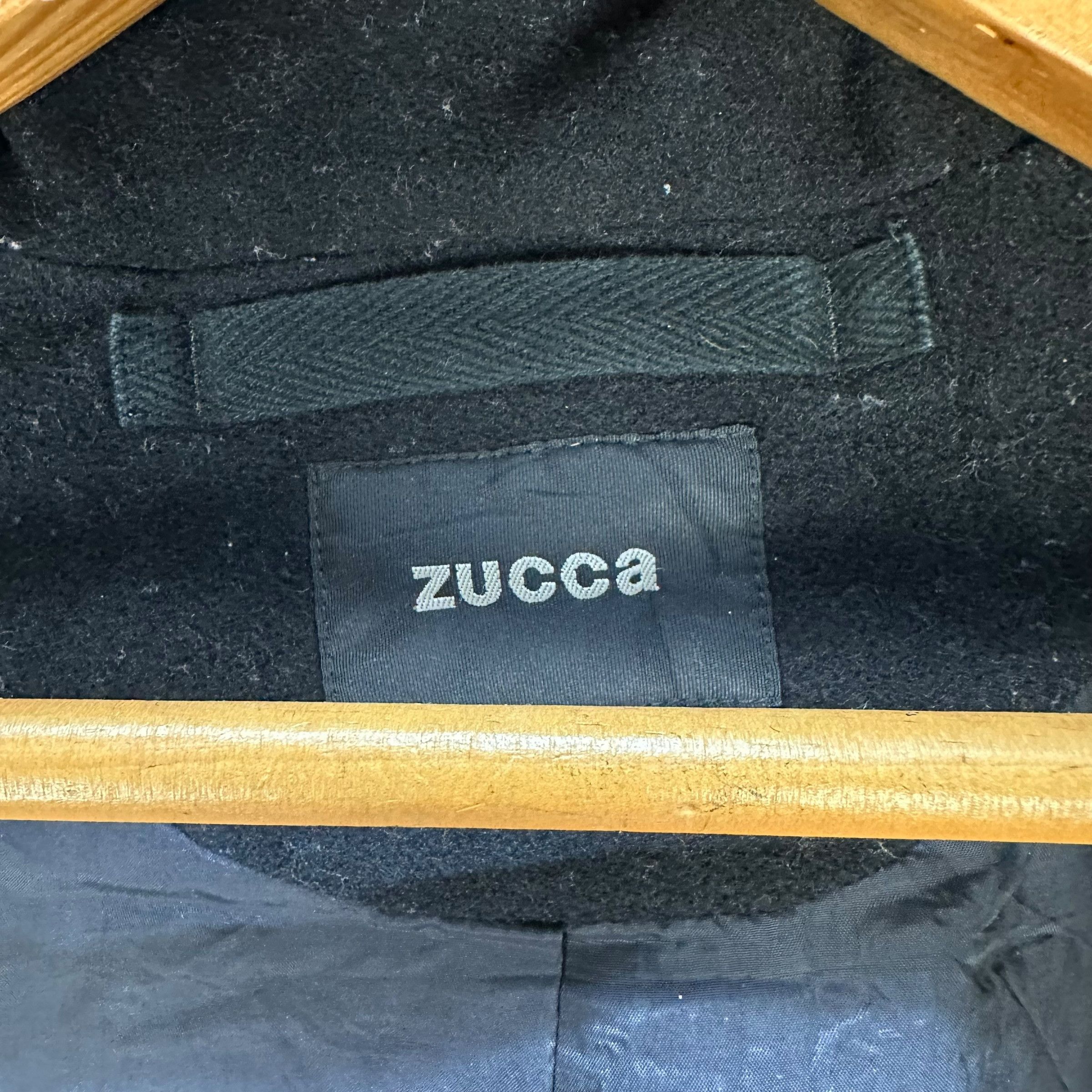 Zucca ZUCCA Wool Long Coat Fall Autumn Hooded Jacket #A47-1099 Size US L / EU 52-54 / 3 - 8 Thumbnail