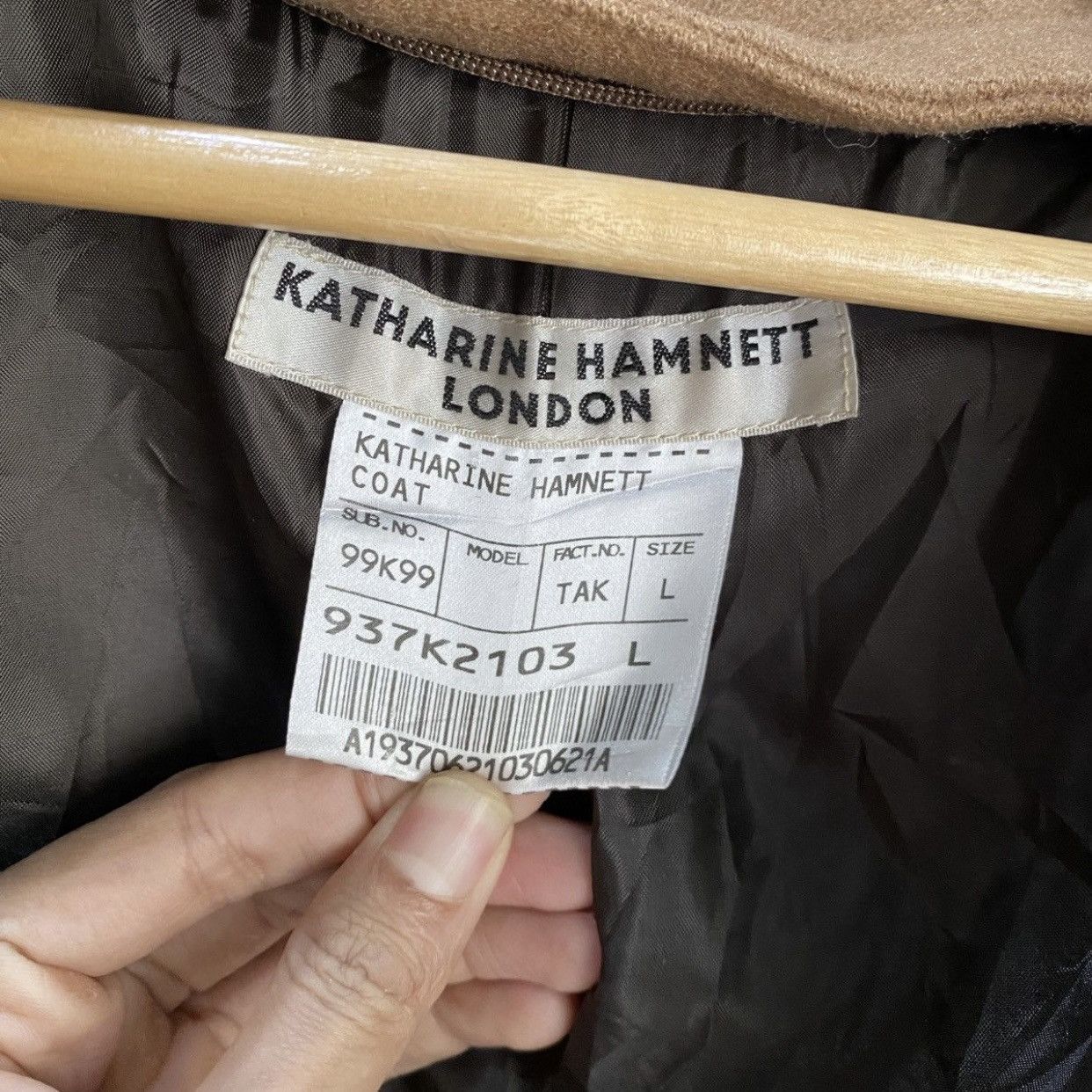 Katharine Hamnett London Vintage Katharine Hamnett London Wool Funnel NeckFieldJacket Size US L / EU 52-54 / 3 - 16 Thumbnail