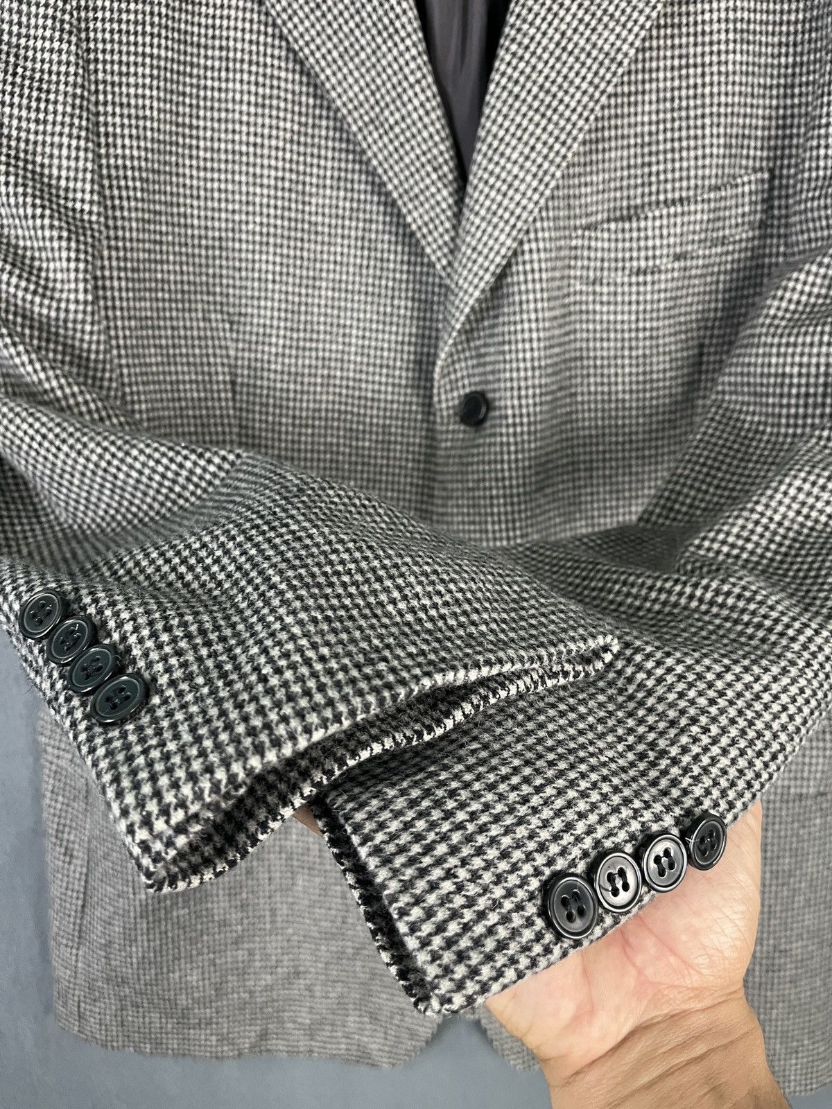 Ermenegildo Zegna × Z Zegna Z Zegna City Checkered Coat Wool Blazer Size 44R - 6 Thumbnail
