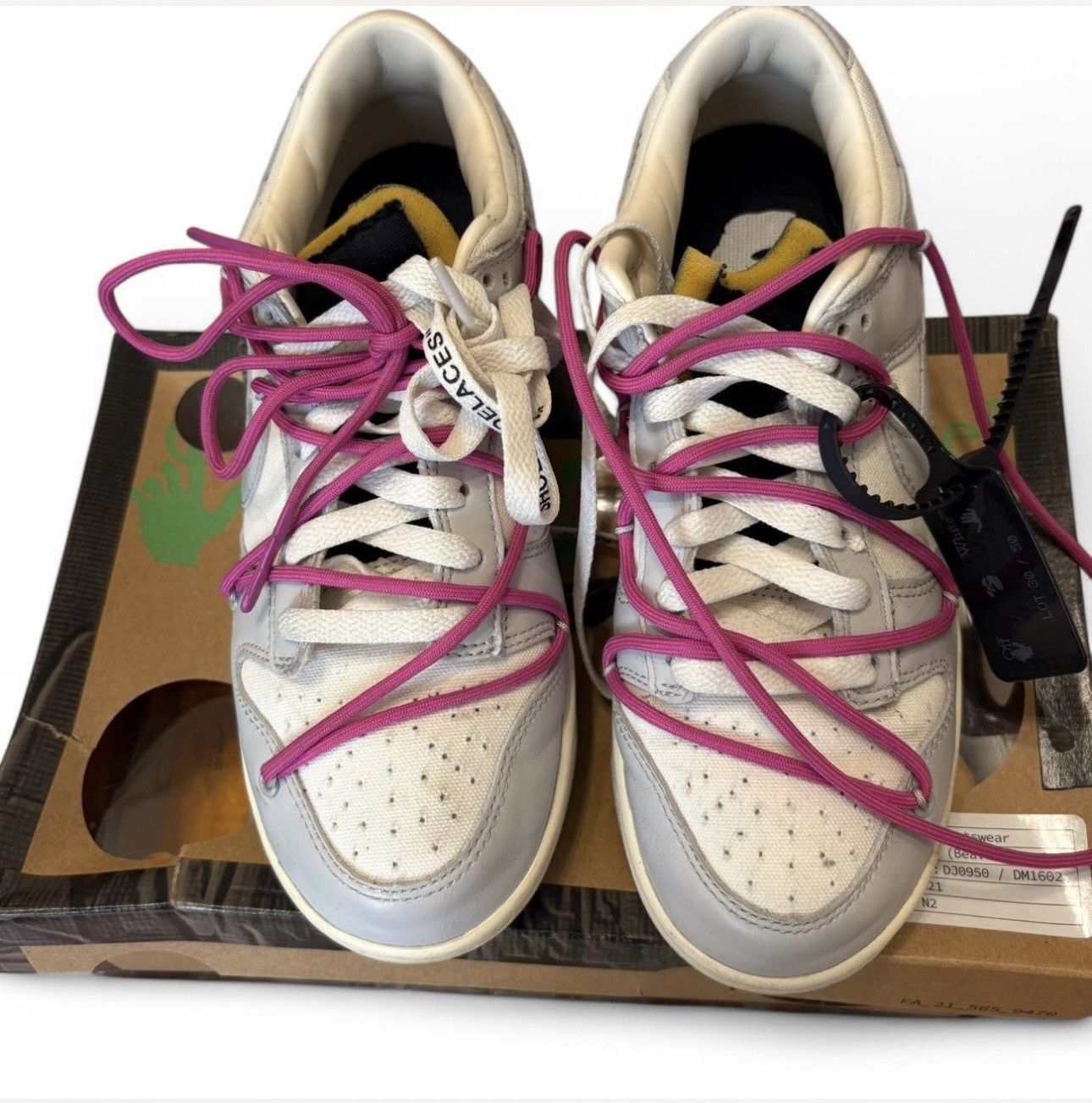 Nike × Off-White Nike X Off-White Dunk Lows Size US 9 / IT 39 - 2 Thumbnail