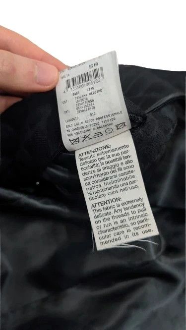 Giorgio Armani Giorgio Armani Crocodile Effect Black Wool & Silk Trench Coat Size US M / EU 48-50 / 2 - 8 Thumbnail
