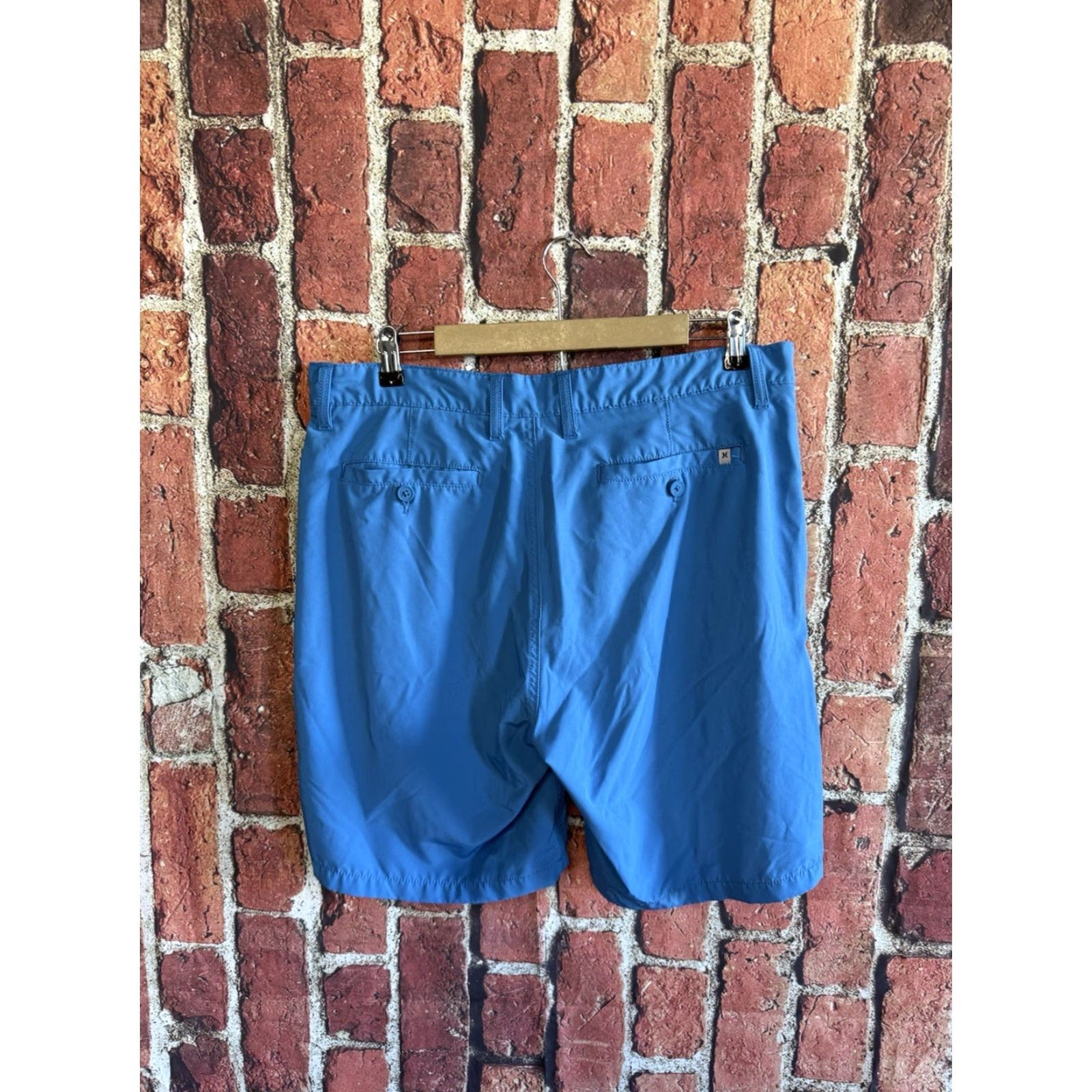 Hurley Hurley Mens Blue Hybrid Chino Shorts 36 Size Regular Men Color Blue Chino 36 Mens Size US 36 / EU 52 - 2 Thumbnail
