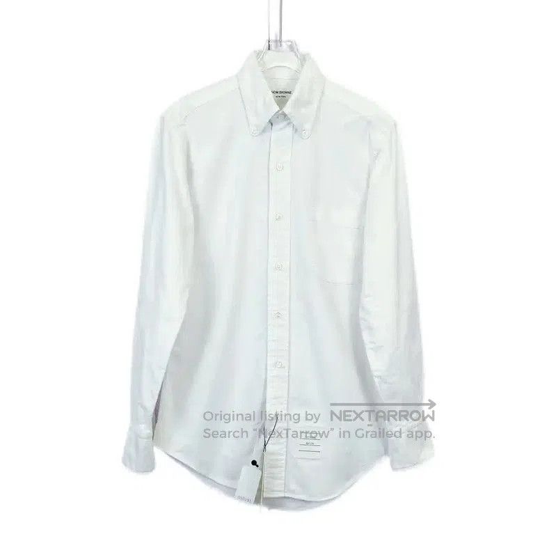 Thom Browne Thom Browne White Cotton Long Sleeve Shirt . Size XS / US 0-2 / IT 36-38 - 1 Thumbnail