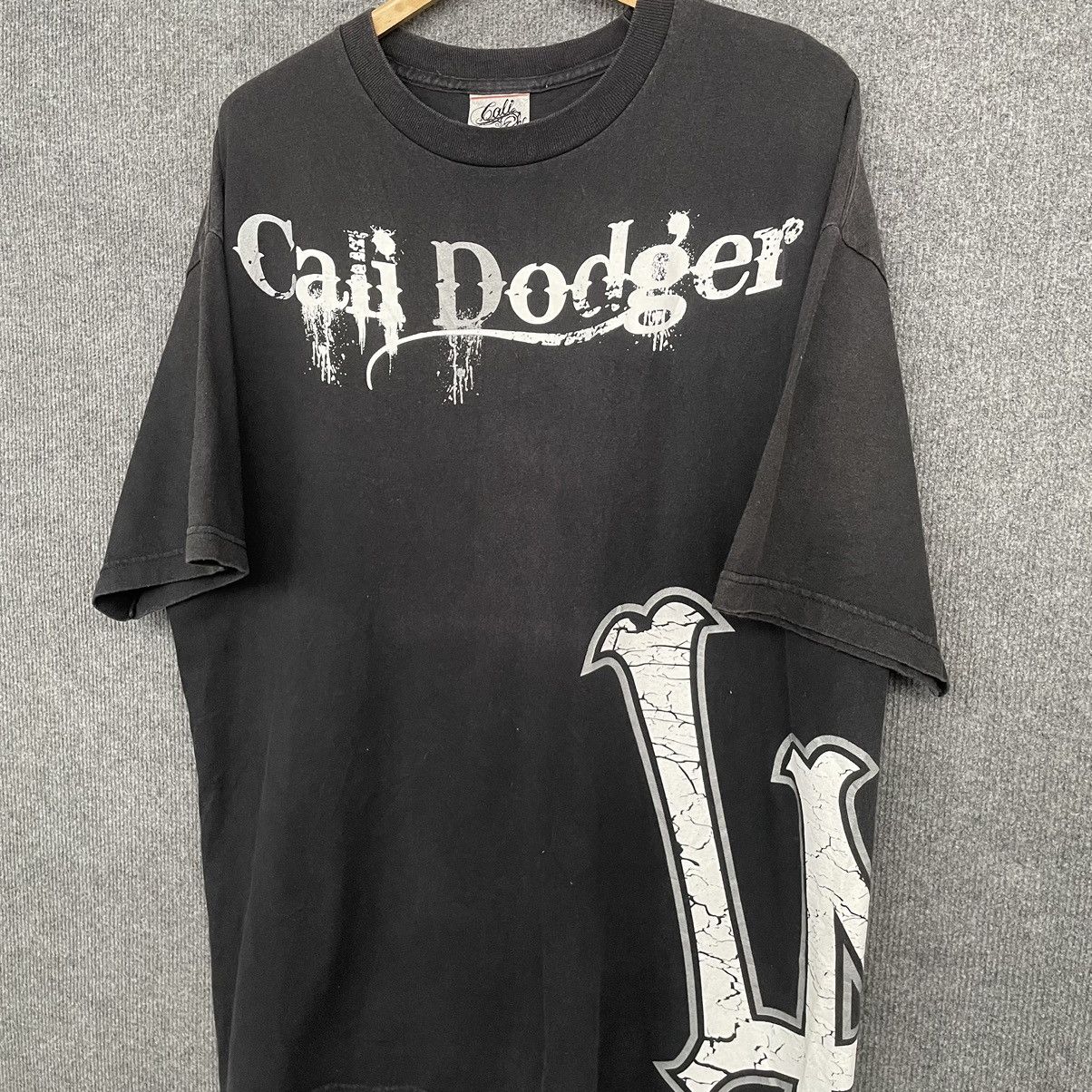 Other 2000s Cali Ink Cali LA Dodger Faded Black T Shirt Size US XL / EU 56 / 4 - 2 Thumbnail