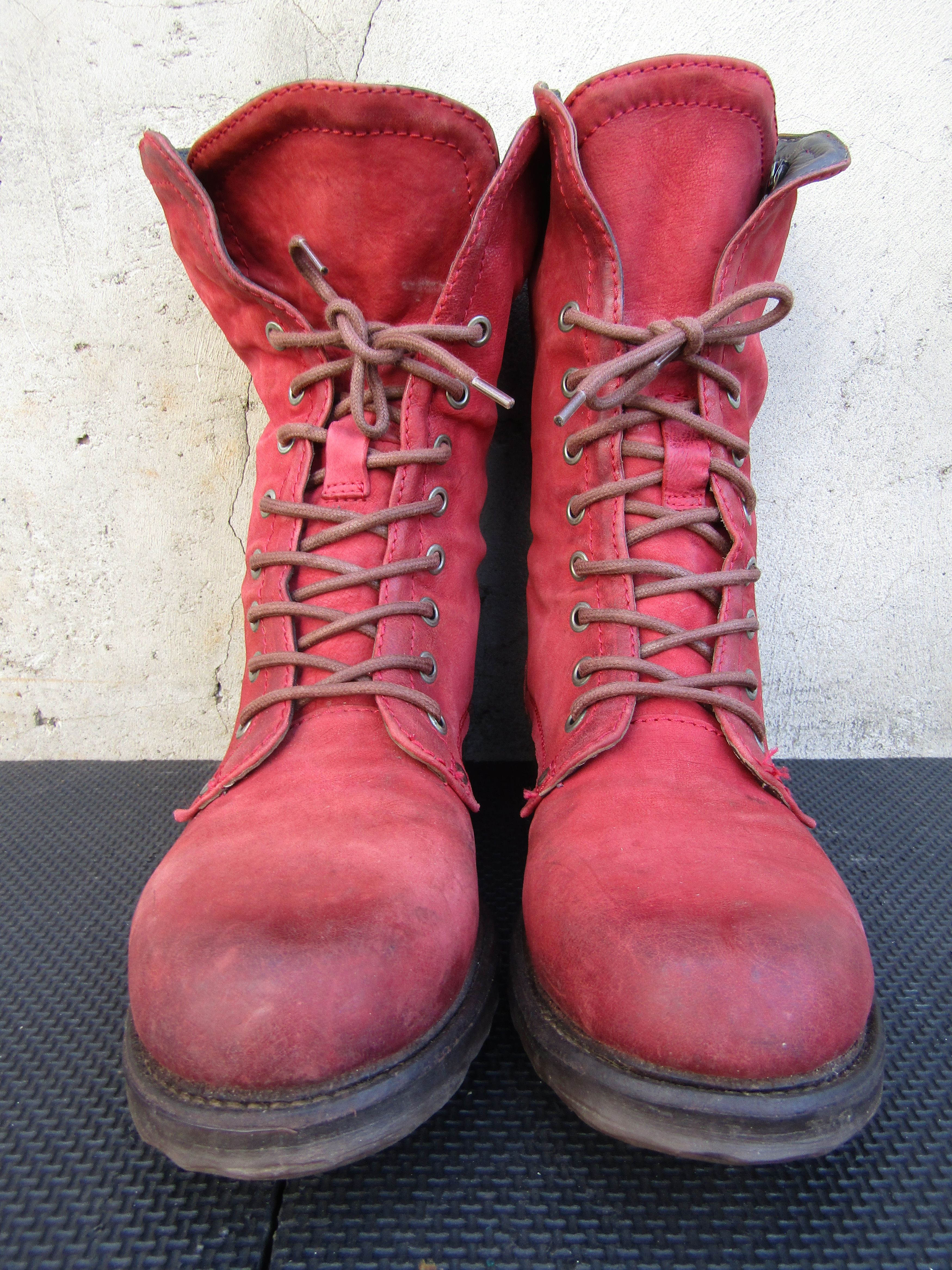 A.S.98 Airstep A.S.98 Red Combat Lace Up Leather Block Size US 9 / IT 39 - 3 Thumbnail