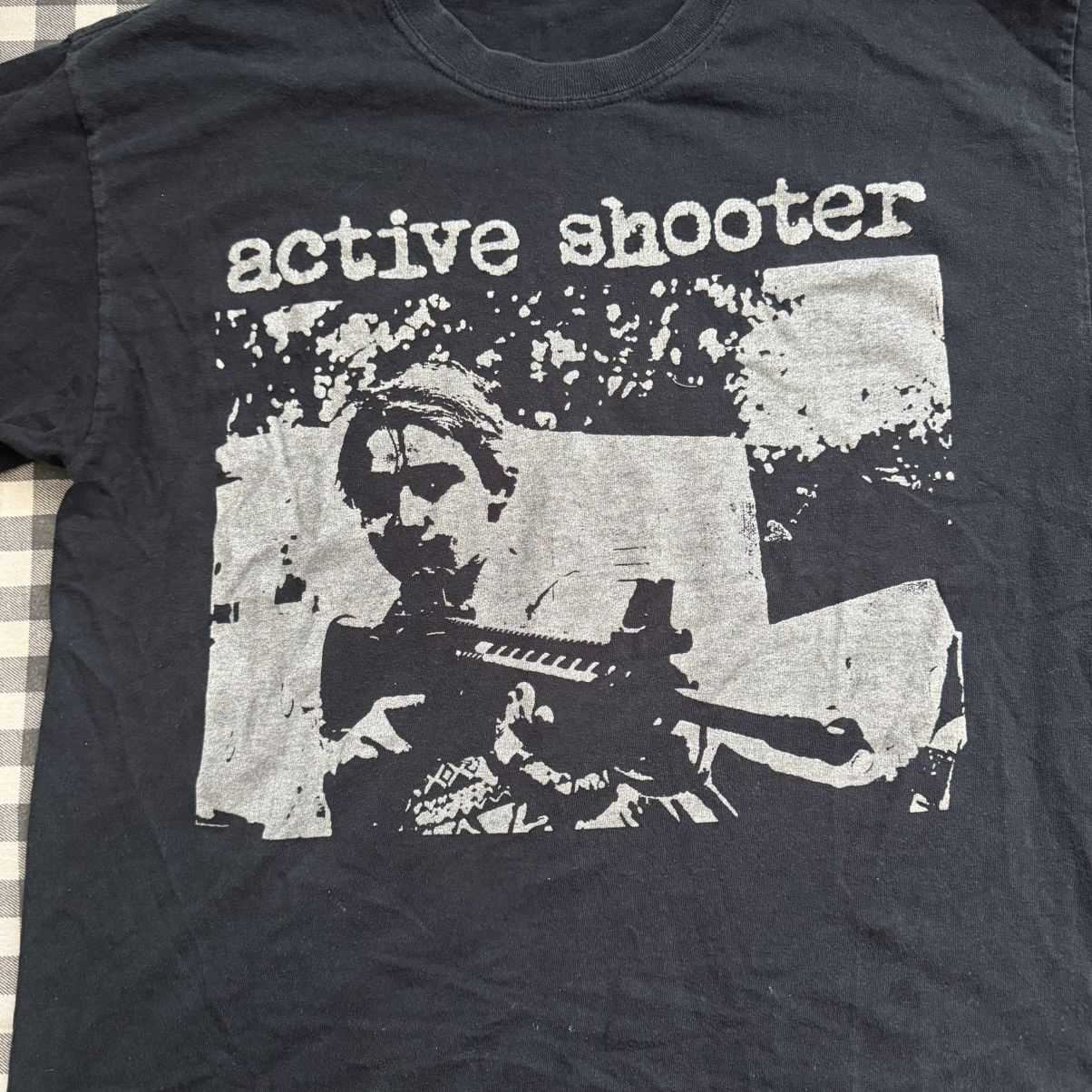 Vintage Cropped Vintage ‘Active Shooter’ Tee Size US L / EU 52-54 / 3 - 2 Thumbnail