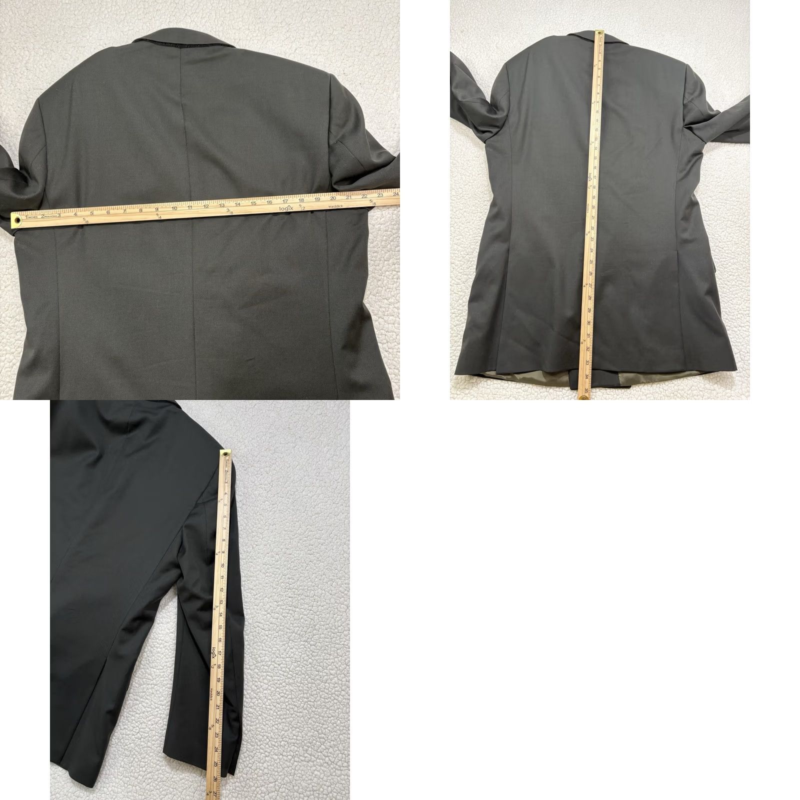 Yves Saint Laurent Yves Saint Laurent YSL Double Breasted Blazer Green Worsted Wool 44 Mens Blazer Size 44R - 8 Thumbnail