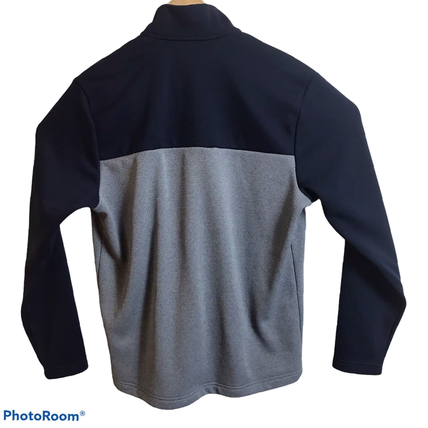 Roundtree & Yorke Roundtree Yorke 1/4 Zip Pullover Mens Small Navy Blue Gray Color Block NEW Size US S / EU 44-46 / 1 - 5 Thumbnail
