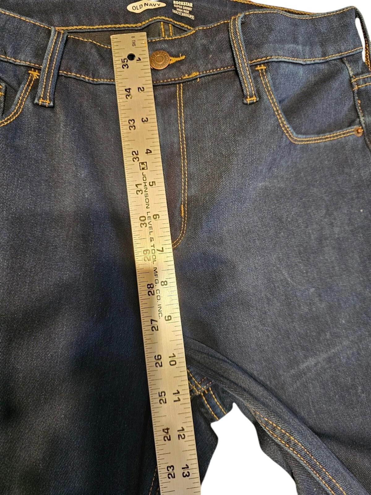Old Navy Old Navy Jeans Women's 14 RockstarSkinny High-Rise BlueDenim Size 36" / US 14 / IT 50 - 3 Thumbnail