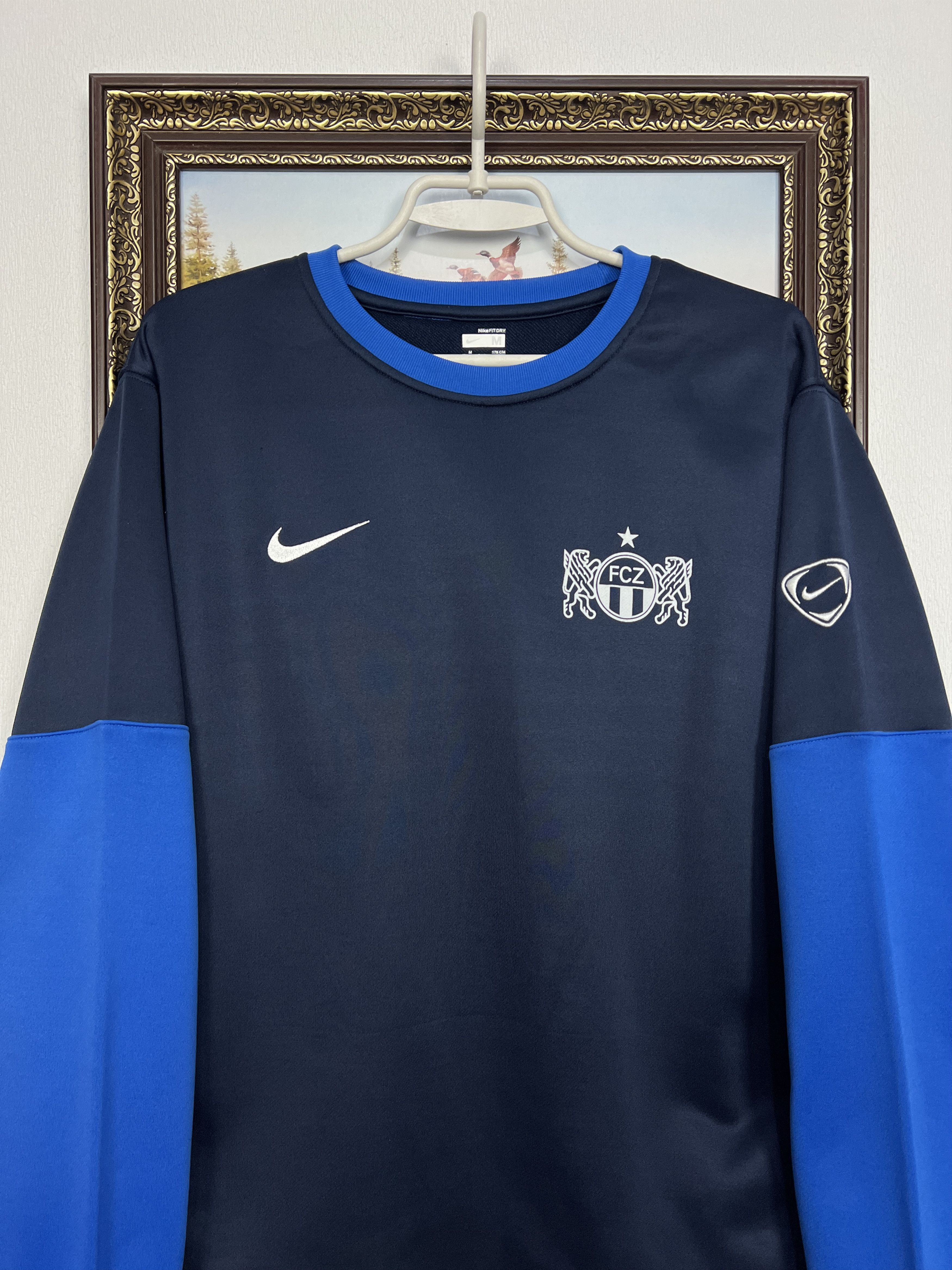 Nike Vintage Zurich Football Sweatshirt Soccer Track Top Crewneck Size US M / EU 48-50 / 2 - 2 Thumbnail