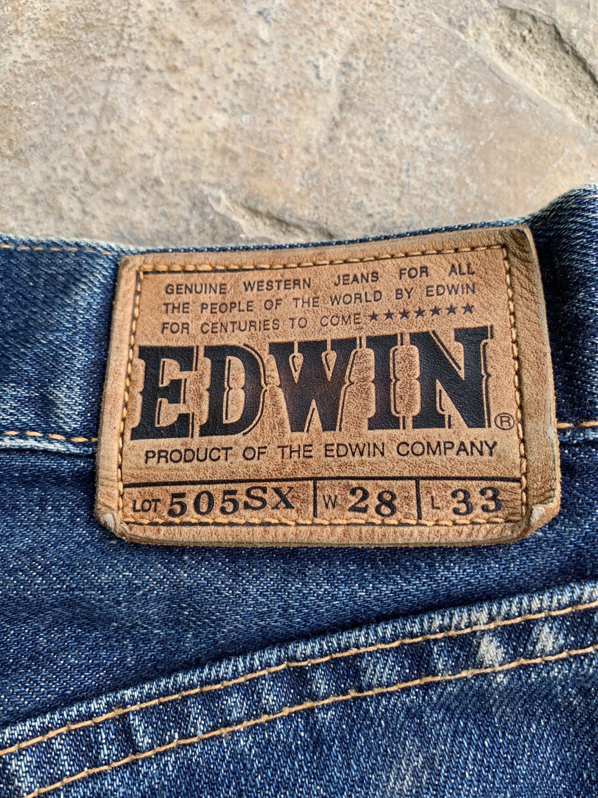Edwin × Japanese Brand Vintage Edwin 505SX Selvedge distressed denim Size US 28 / EU 44 - 8 Thumbnail