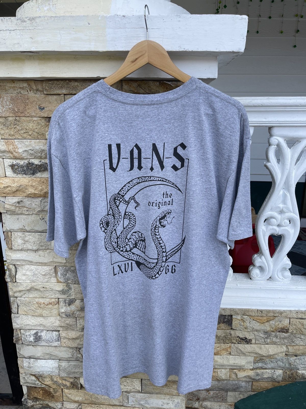 Vans Last Drop🔥Rarest🔥Vans Crescent Grey ERD SKATE TEE Size US L / EU 52-54 / 3 - 1 Thumbnail
