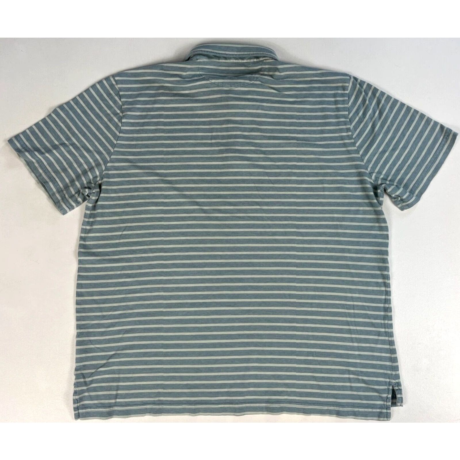 Faherty Faherty Isle Polo Shirt Striped XL Men’s Blue 100% Cotton Shirt Polo (Vintage) Mens Size US XL / EU 56 / 4 - 3 Thumbnail