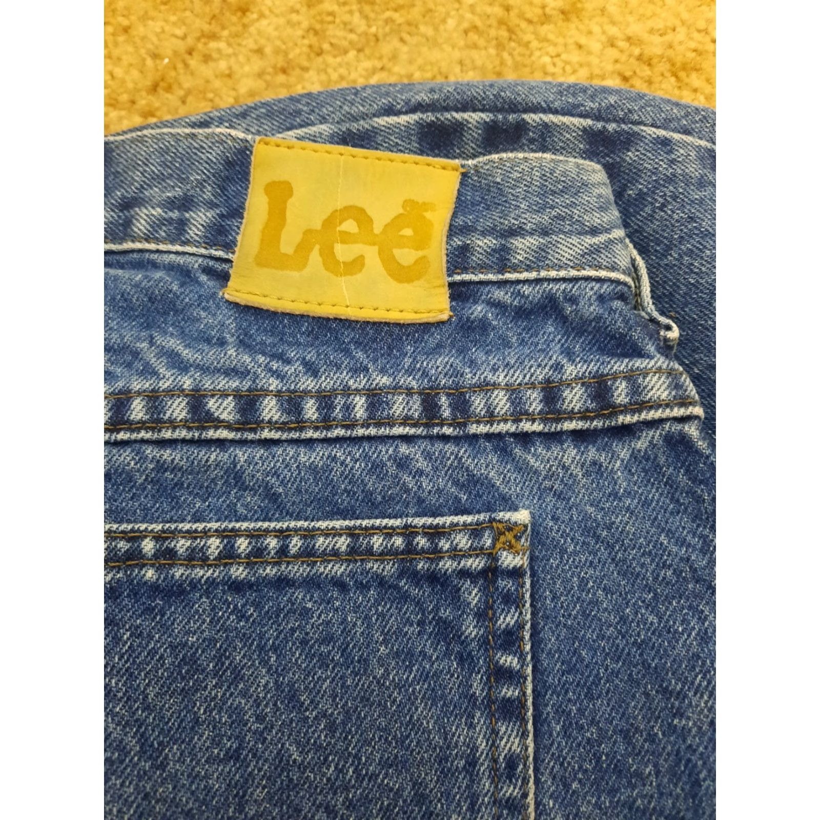 Lee VINTAGE Lee Women's Denim Jeans 90s High Rise 30x32 12 Tapered Leg Blue Size 34" / US 12 / IT 48 - 6 Thumbnail