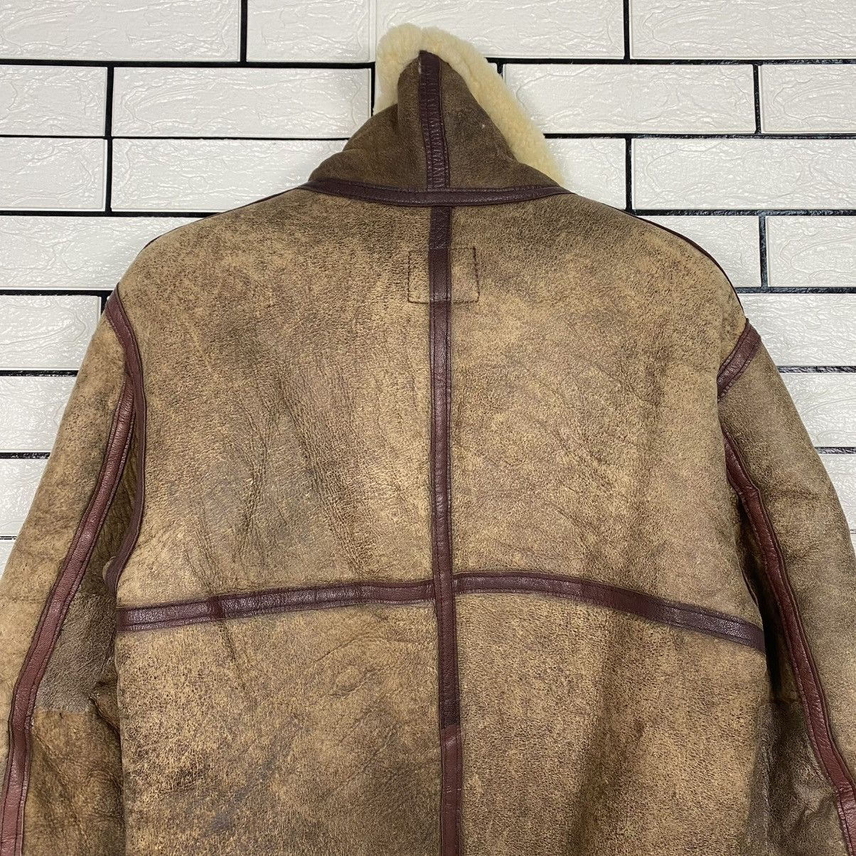 Avirex 🔥VINTAGE GENUINE LEATHER JACKET B-3 AVIREX USA SHEARLING Size US S / EU 44-46 / 1 - 11 Thumbnail