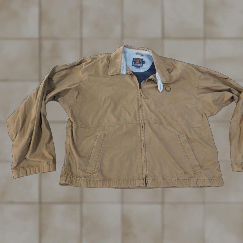 Ralph Lauren VINTAGE Ralph Lauren Jacket XL Mens Chaps Brown Zip Retro 90s Bomber Casual Full Zip Size US XL / EU 56 / 4 - 1 Thumbnail