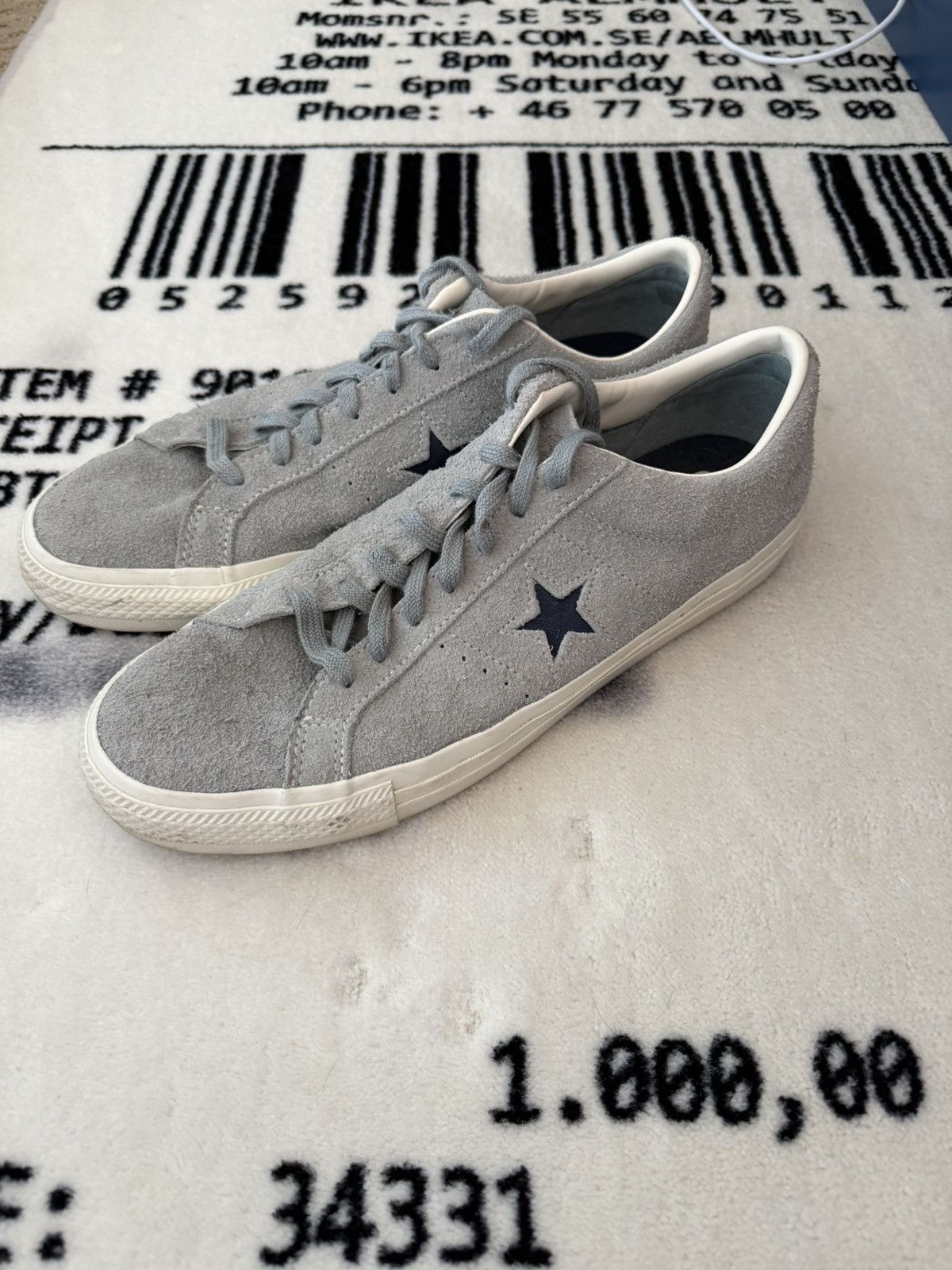 Converse × Vintage Rare Vintage 90s Blue Platform Chunky Converse 