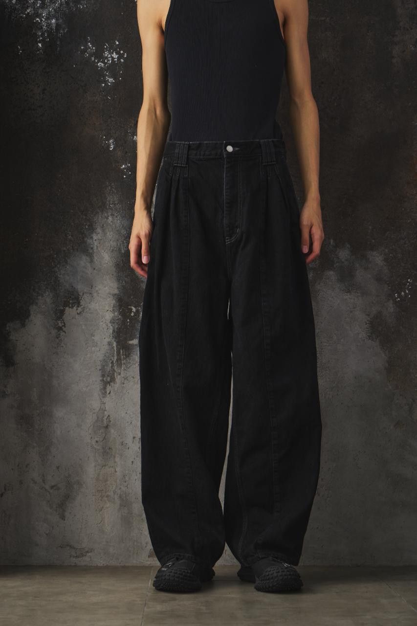 YOKE Yoke 3PLEATED WIDE-LEG TROUSERS Size US 30 / EU 46 - 1 Thumbnail