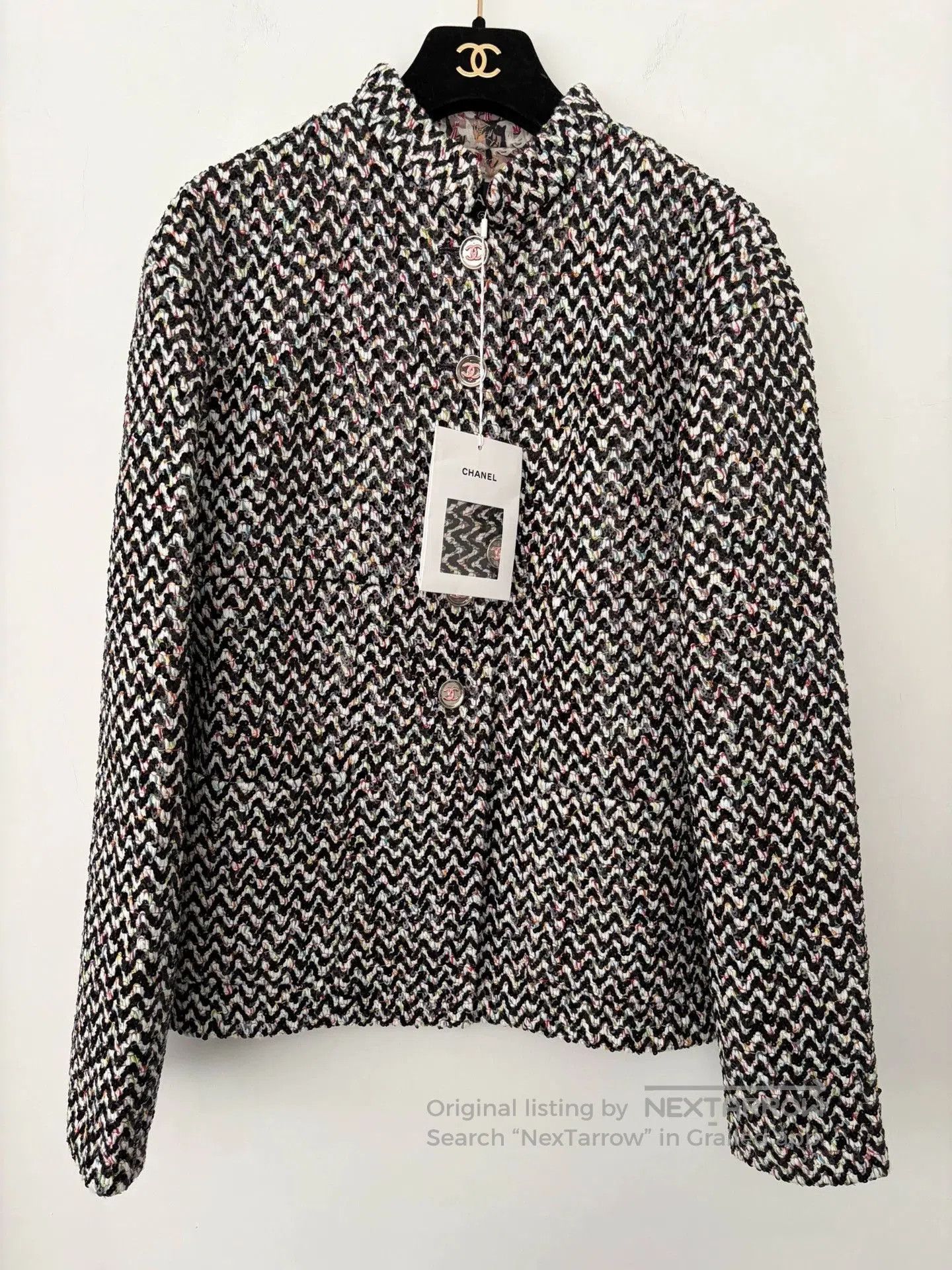 Chanel Chanel 23A Sequin Embellished Jacket. Size US XS / EU 42 / 0 - 1 Thumbnail