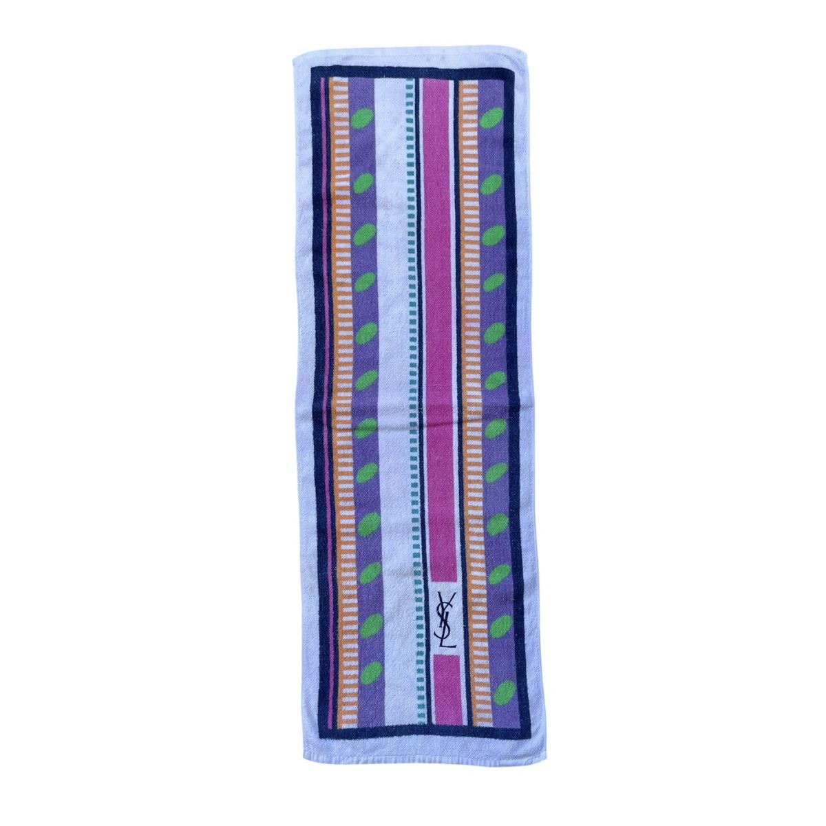 Designer Yves Saint Laurent Paris YSL Colorful Designer Long Towen Size ONE SIZE - 1 Thumbnail
