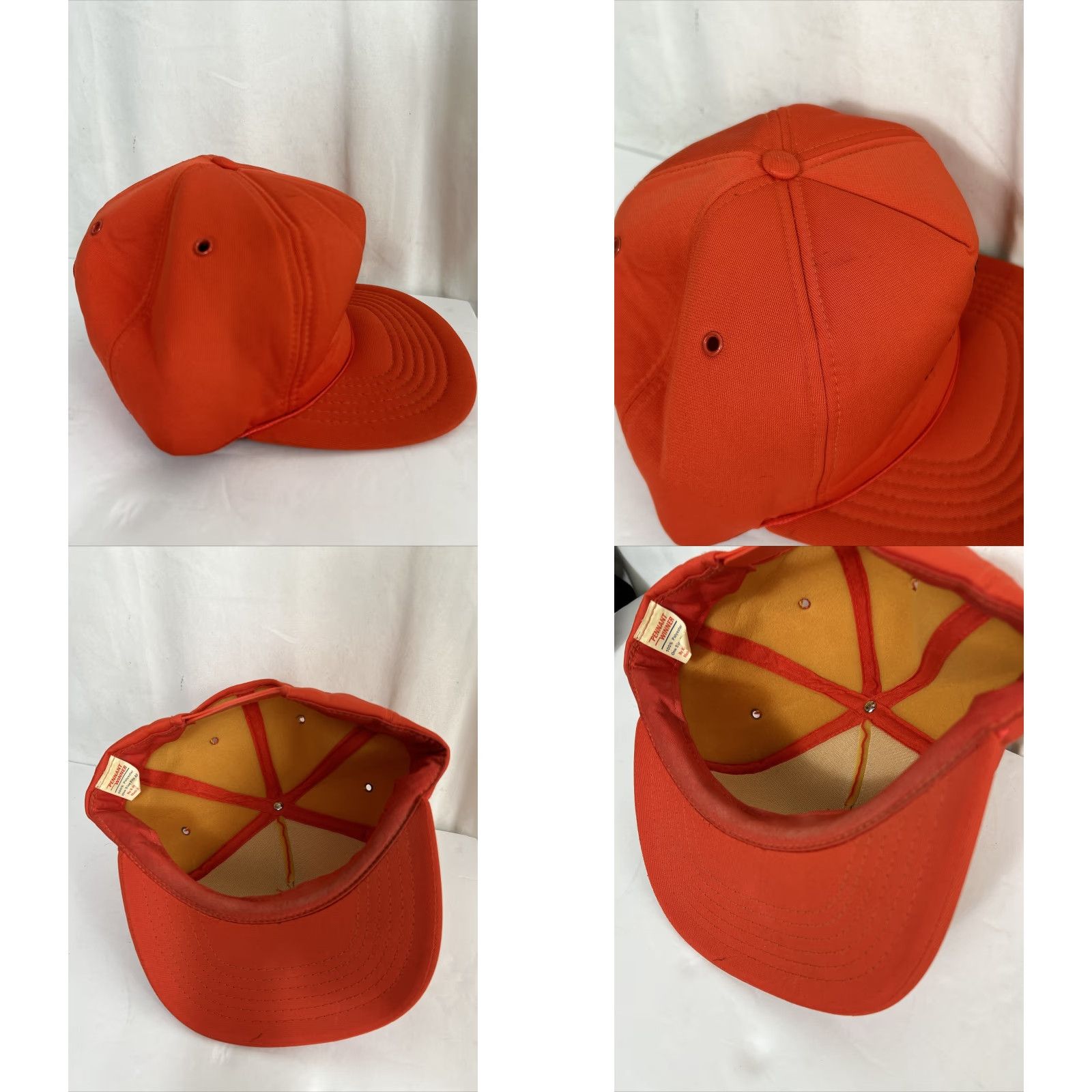 Vintage VINTAGE NRA SnapBack Hat Orange Polyester Foam National Volunteer Championships Mens One Size Orange Snapback NRA Hat Size ONE SIZE - 8 Thumbnail