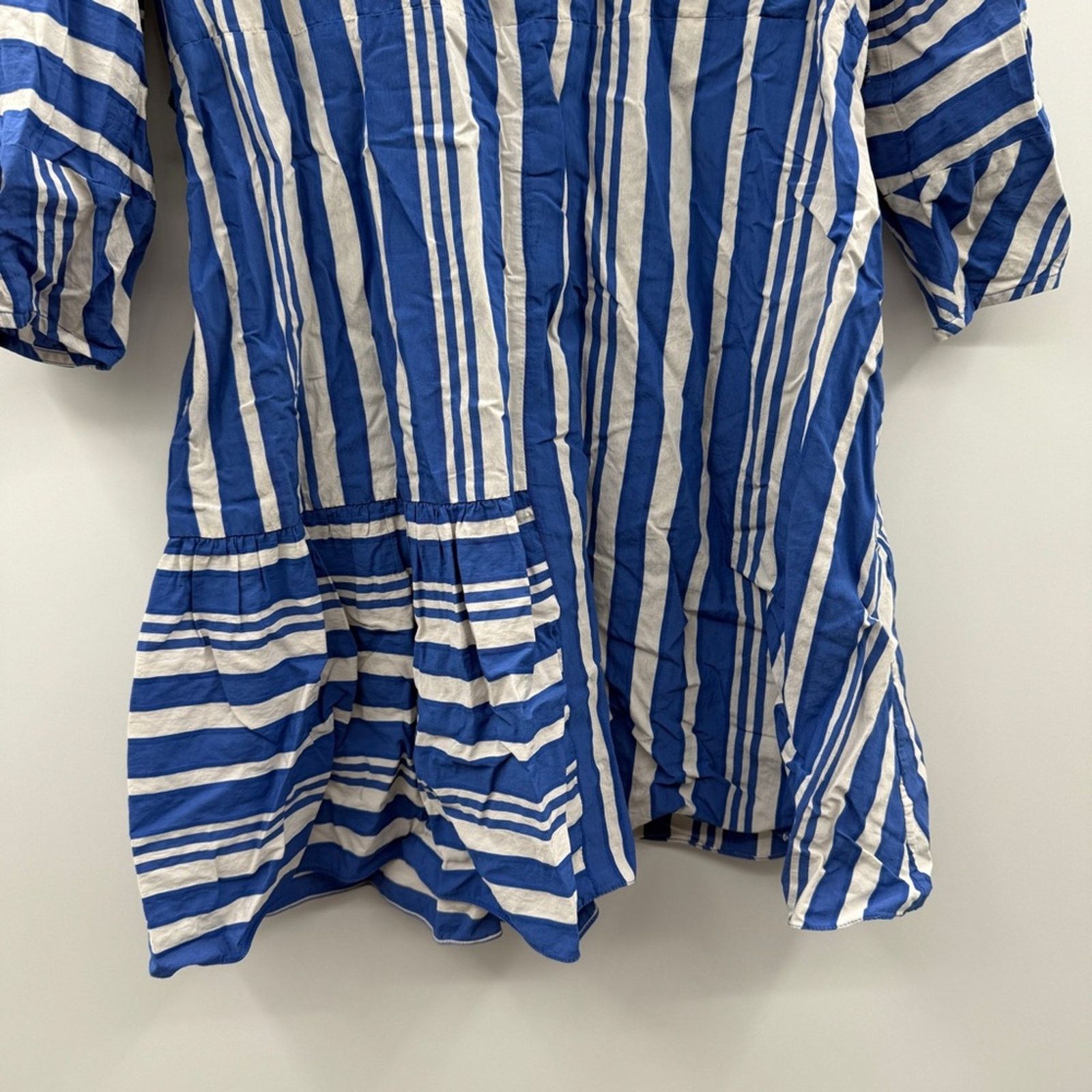 CHINTI & PARKER Chinti & Parker Parasol Striped 3/4 Sleeve Faux Wrap Dress Size S / US 4 / IT 40 - 4 Thumbnail