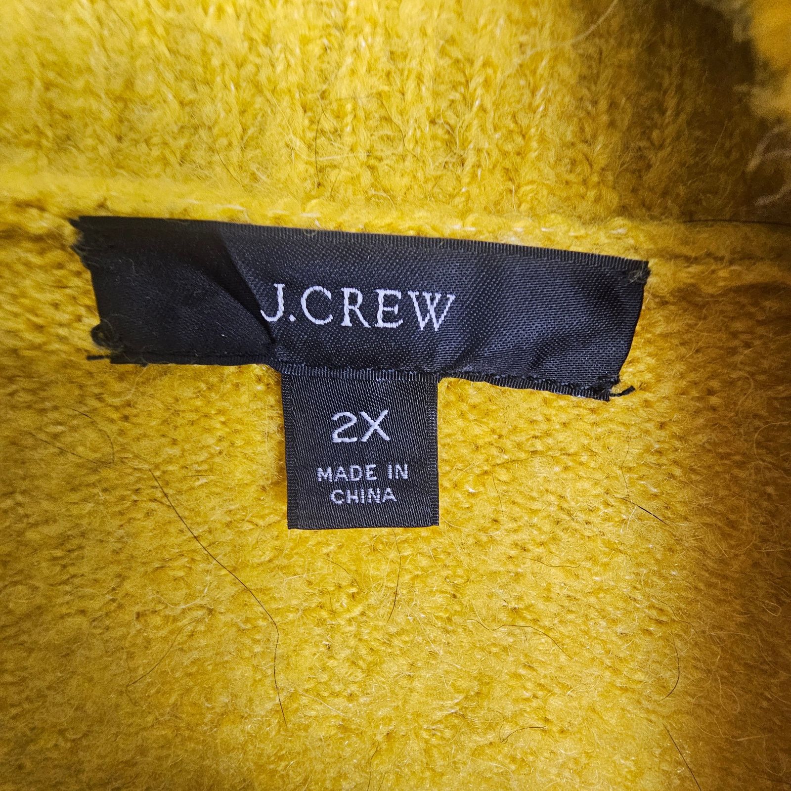 J.Crew J. Crew Womens Wool Alpaca Sweater Plus Size 2X Yellow Size XXL / US 16-18 / IT 52-54 - 7 Thumbnail