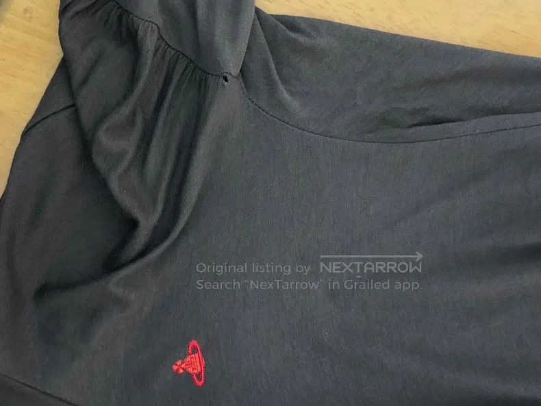 Vivienne Westwood Vivienne Westwood Dark gray draped neck knitted top as bas Size S / US 4 / IT 40 - 6 Thumbnail