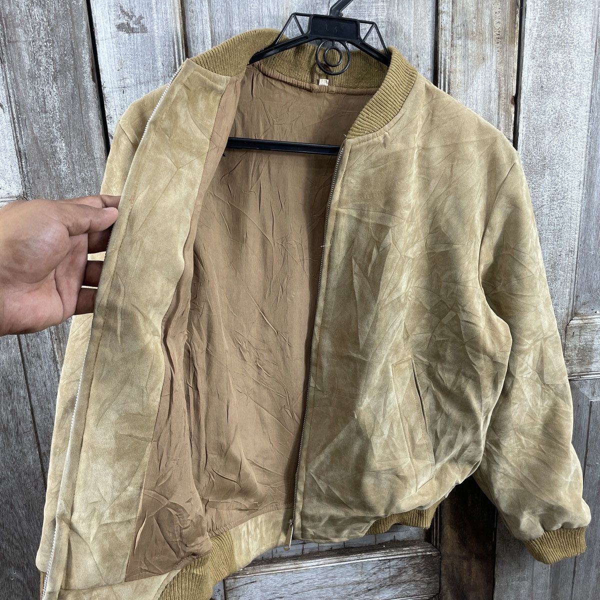 Japanese Brand Vintage Japanese Brand Leather Bomber Jacket Size US M / EU 48-50 / 2 - 4 Thumbnail