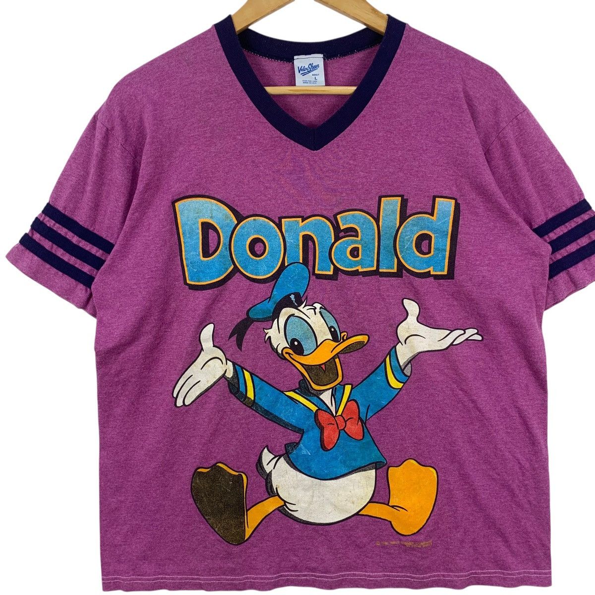 Velva Sheen Vintage 90’ VELVA SHEEN DISNEY Donald Duck Tee Shirt Top V Size L / US 10 / IT 46 - 4 Thumbnail