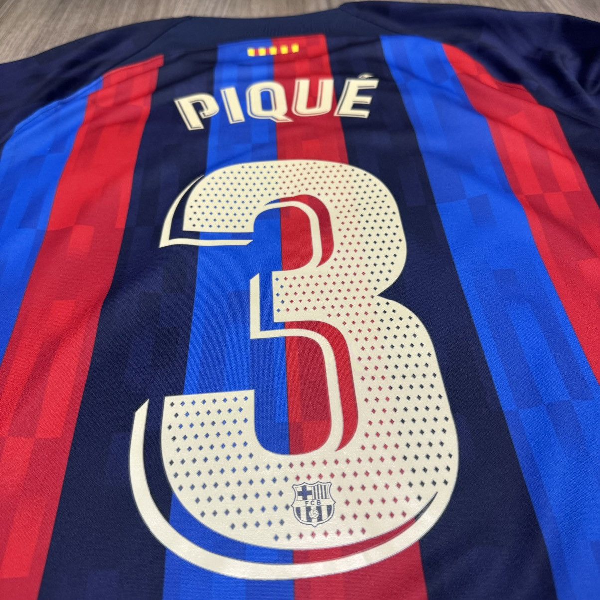 Nike Barcelona 22/23 longsleeves home shirt #3 Pique Size US L / EU 52-54 / 3 - 4 Thumbnail