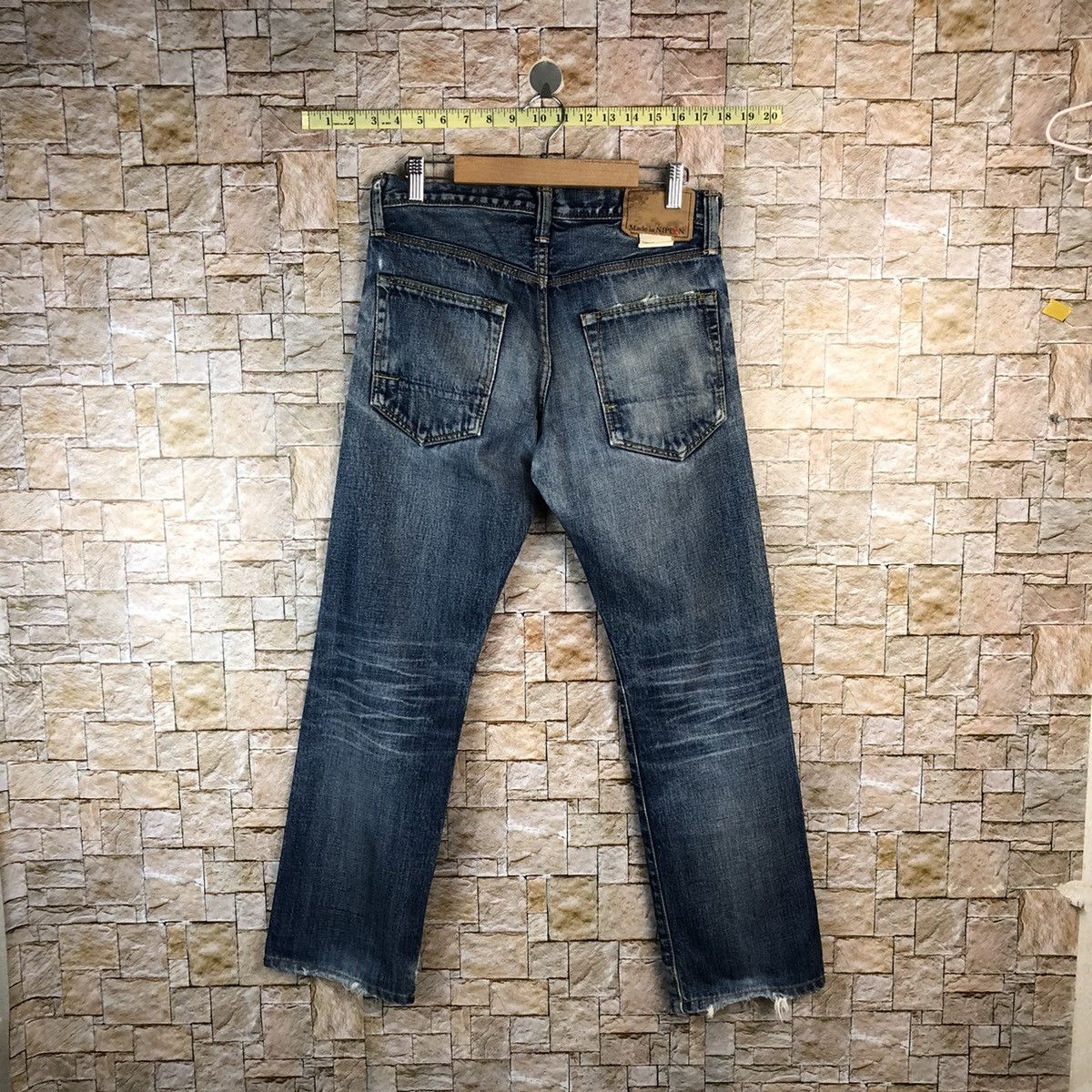 Japanese Brand Back Number Made In Nippon Denim Pants #A1122 Size US 29 - 12 Thumbnail