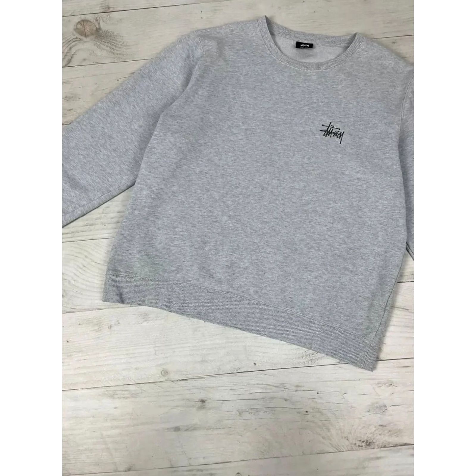 Logo 7 VINTAGE Stussy Sweatshirt Big Logo Men L gray Sweatshirt 90s Mens Size US L / EU 52-54 / 3 - 4 Thumbnail