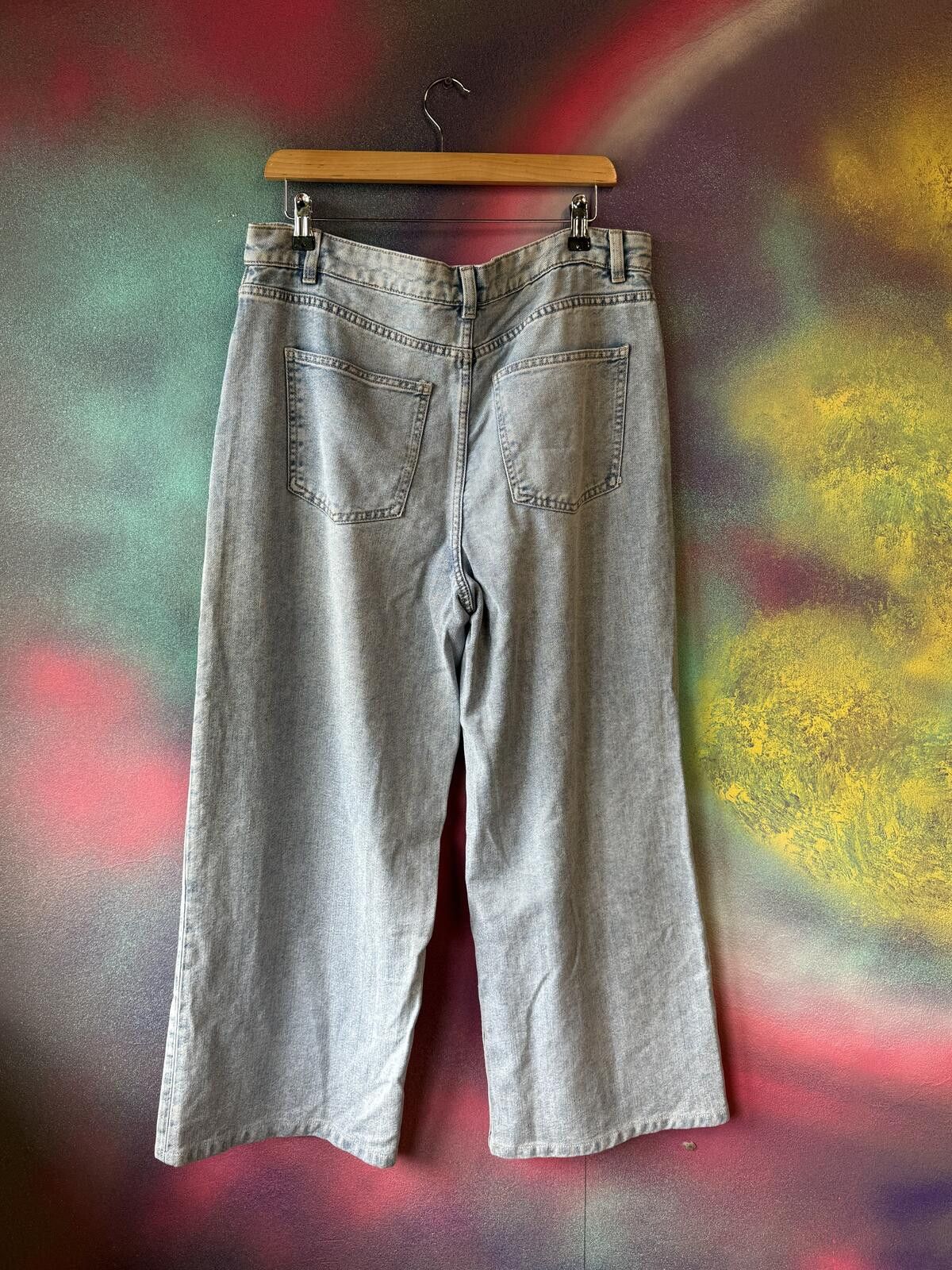 Other M&S collection slouchy wide leg jeans -light indigo blue Size 32" / US 10 / IT 46 - 5 Thumbnail