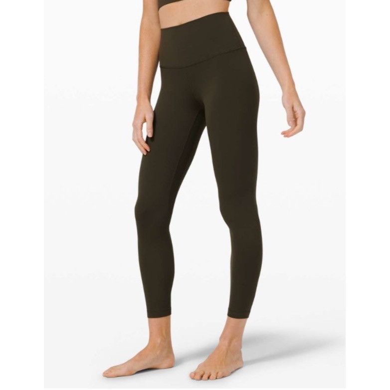 Lululemon 𝓛𝓾𝓵𝓾𝓵𝓮𝓶𝓸𝓷 Align Pant II 25" Dark Olive Size 2 Size 26" / US 2 / IT 38 - 4 Thumbnail