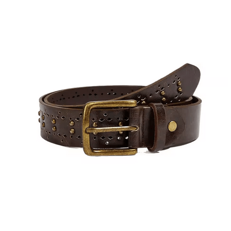 Jewelry Retro Soft Luxury Brown PU Leather Belt Size ONE SIZE - 4 Thumbnail