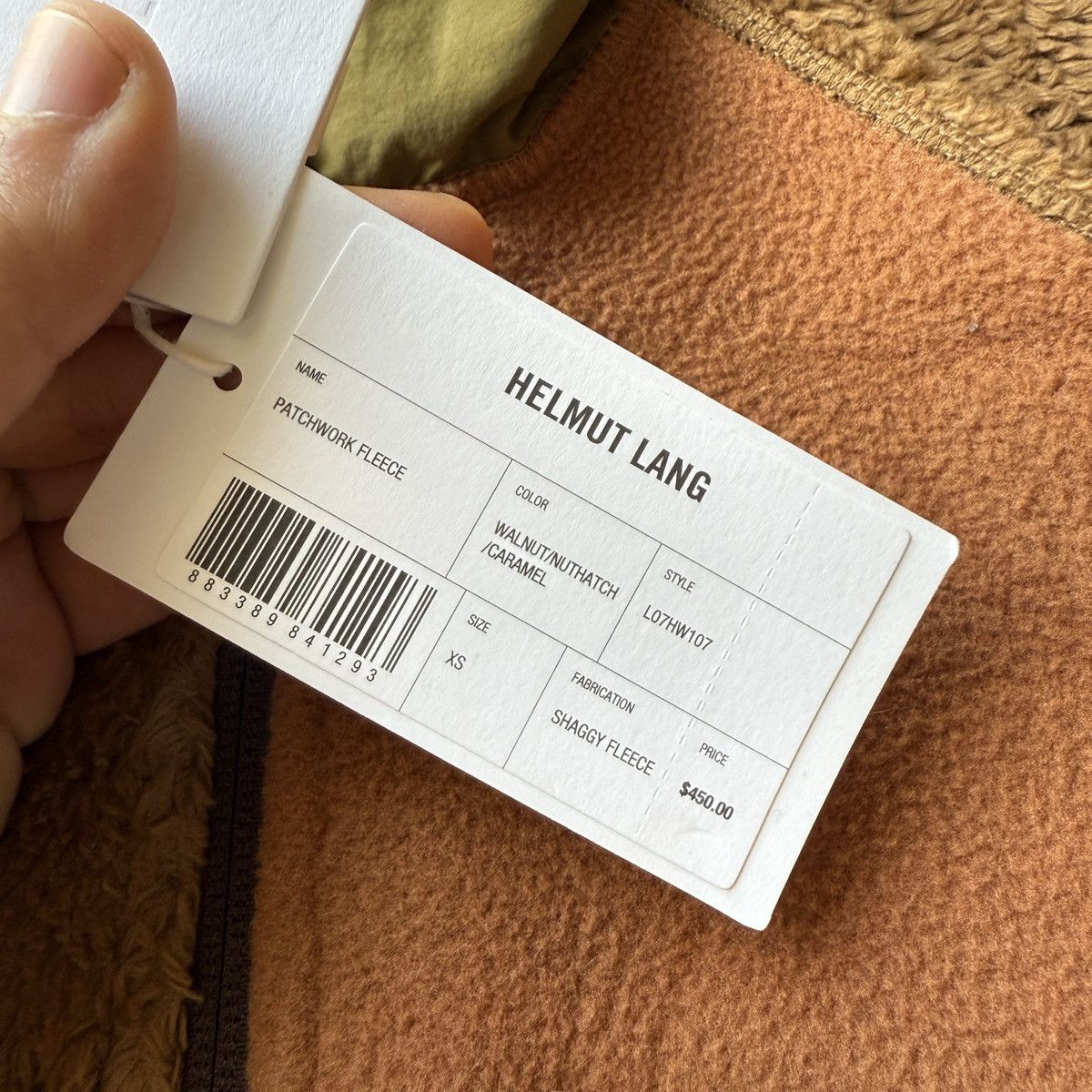 Helmut Lang Helmut Lang walnut patchwork fleece baggy fit size XS Size US XS / EU 42 / 0 - 3 Thumbnail