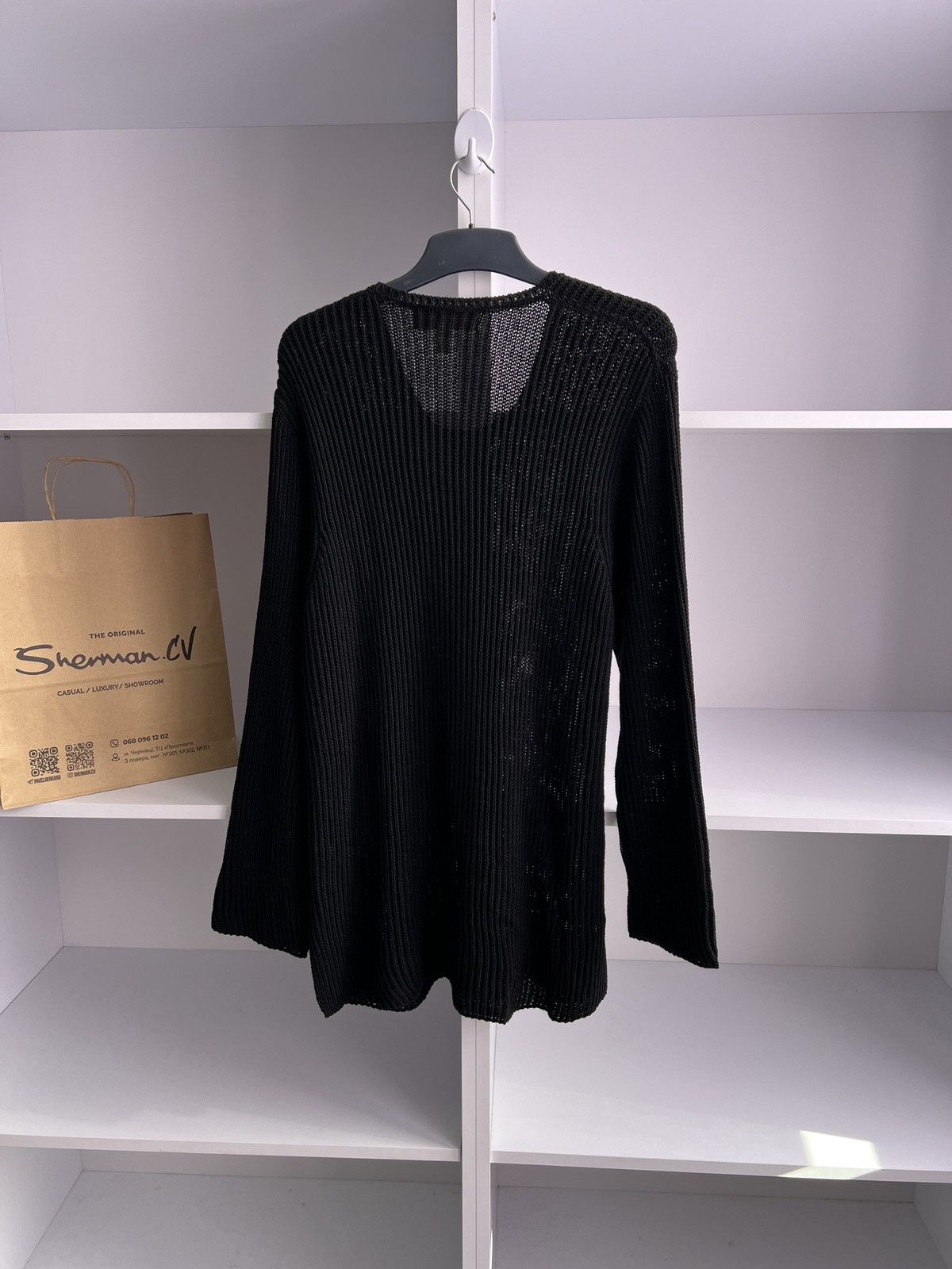 Designer × Vintage Vintage Maria Di Ripabianca Womens Ripped black Sweater Size XL / US 12-14 / IT 48-50 - 10 Thumbnail