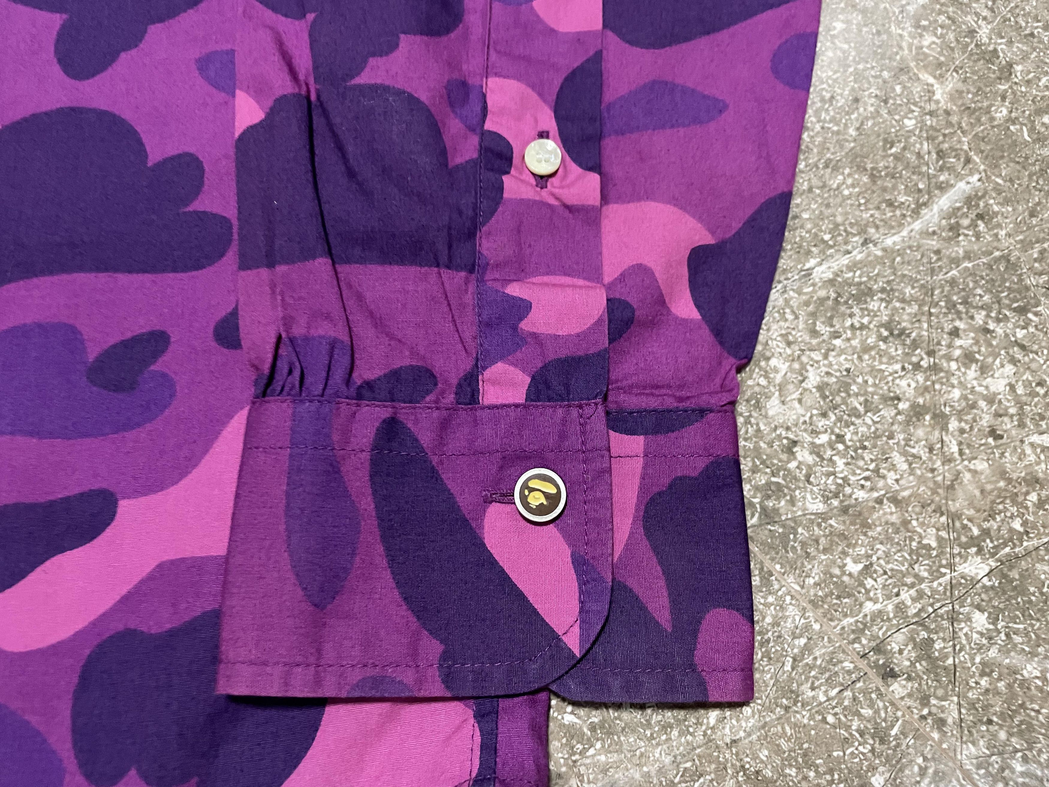 Bape Vintage Bape Purple Camo Button Up Size US M / EU 48-50 / 2 - 4 Thumbnail