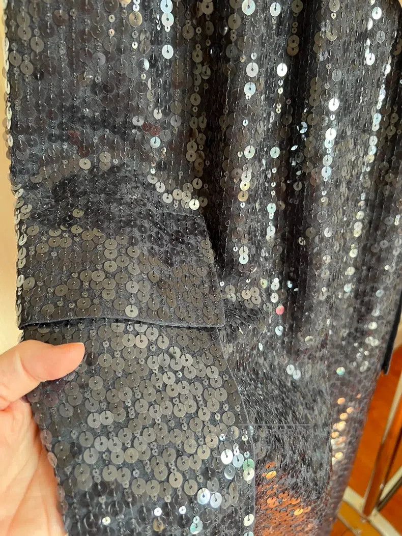 Brunello Cucinelli Brunello Cucinelli Full Sequin Skirt Silk Skirt Size 27" / US 4 / IT 40 - 5 Thumbnail