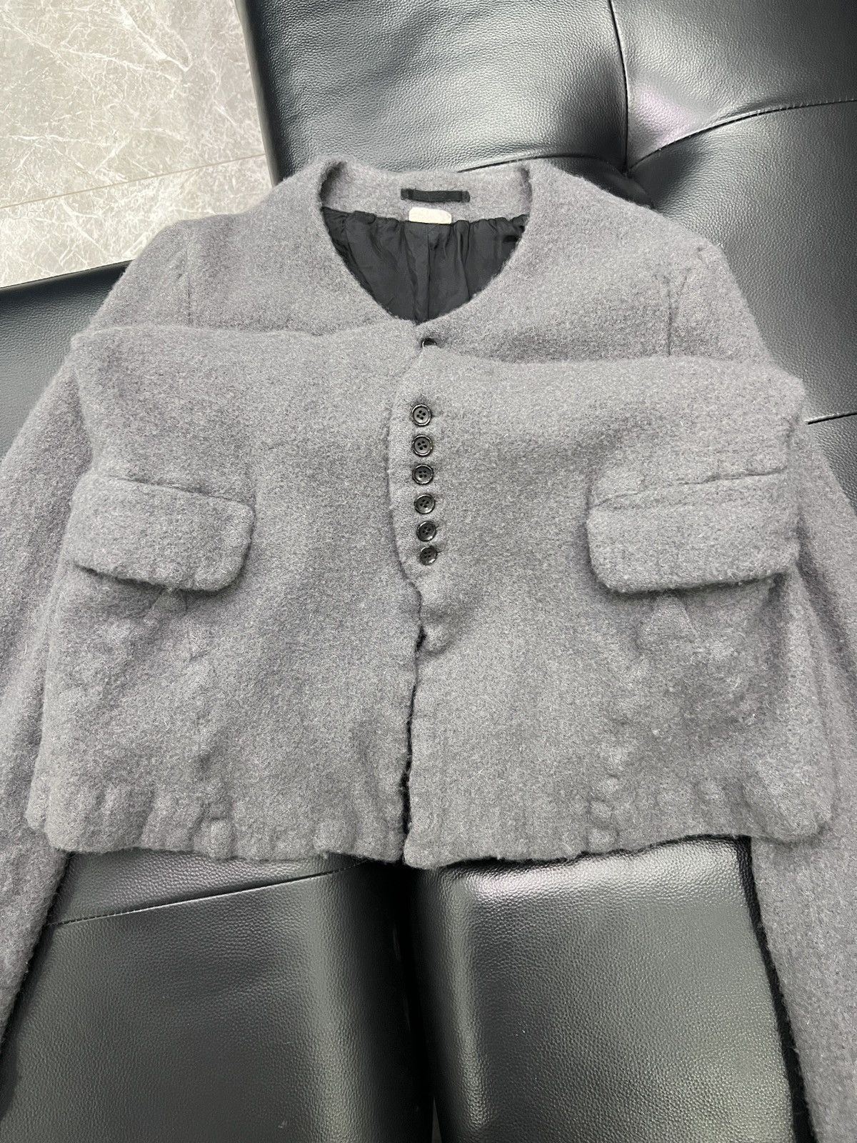 Comme des Garcons Homme Plus Comme des Garçons Homme Plus FW22 Runway Felted Pleated Butt Size 42L - 8 Thumbnail