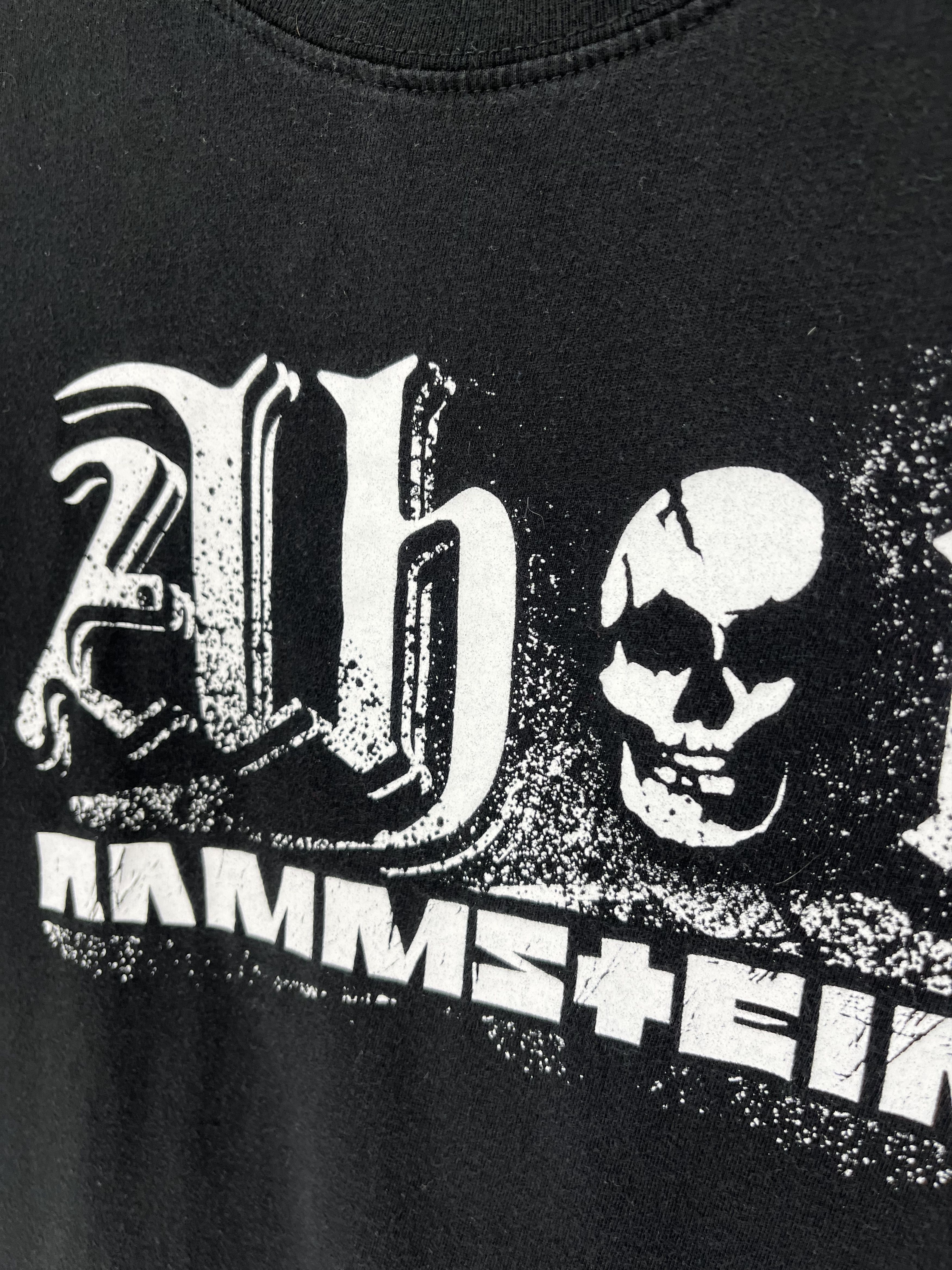 Band Tees Vintage Y2K Rammstein Face Horror Print Band Rock Streetwear Size US M / EU 48-50 / 2 - 8 Thumbnail