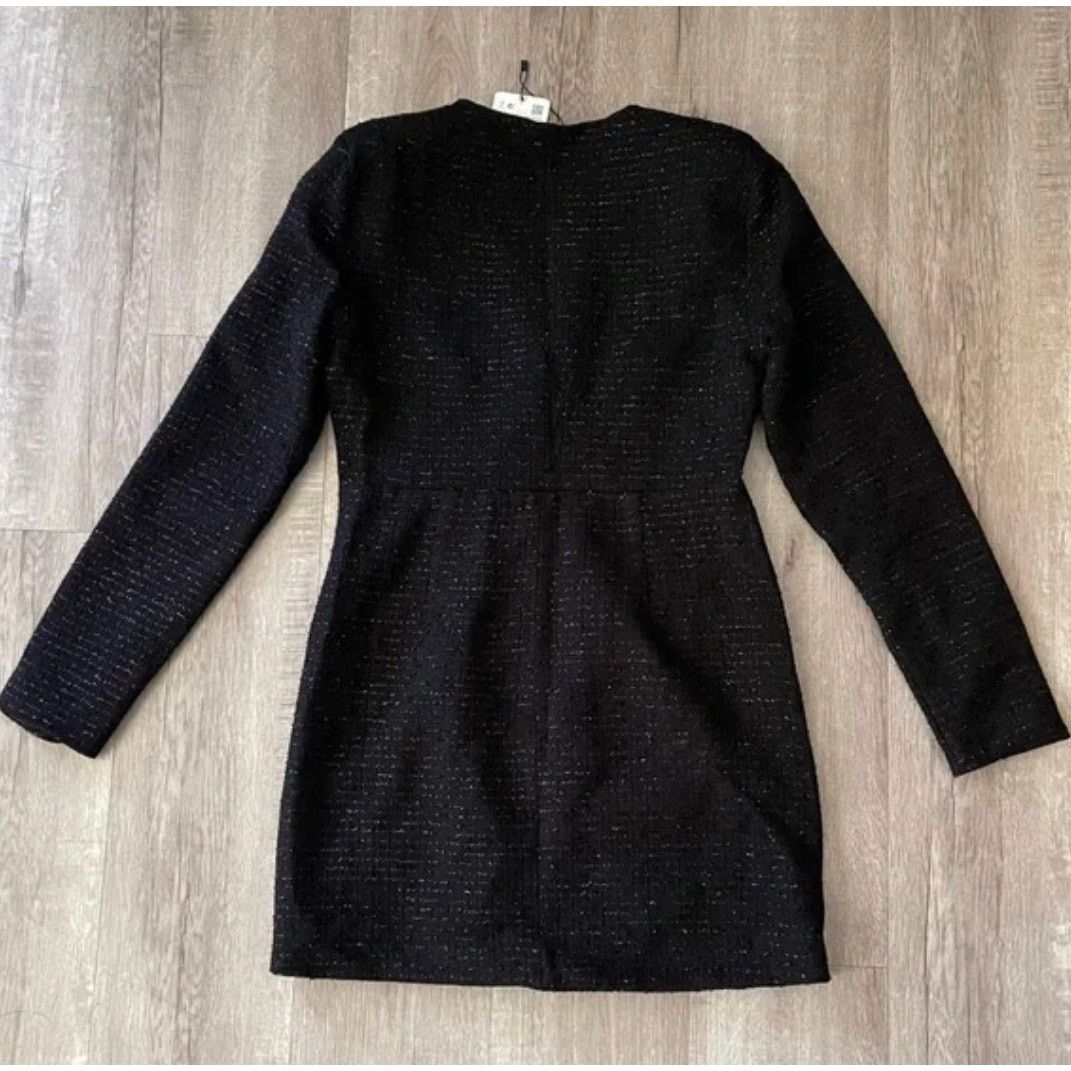 Zara ZARA BLOGGER FAVORITE TEXTURED WEAVE DRESS WITH RUFFLE Size XL / US 12-14 / IT 48-50 - 4 Thumbnail
