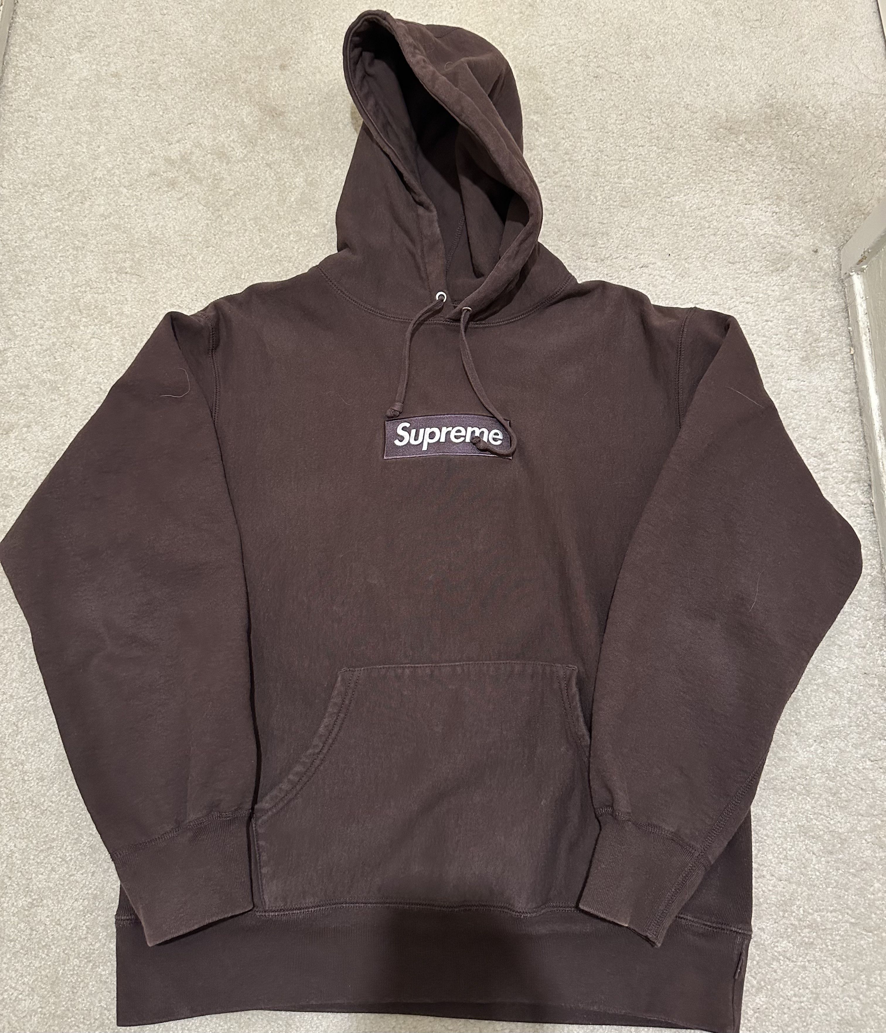 Supreme Supreme Box Logo Hooded Sweatshirt (FW21) Dark Brown Medium |  Grailed